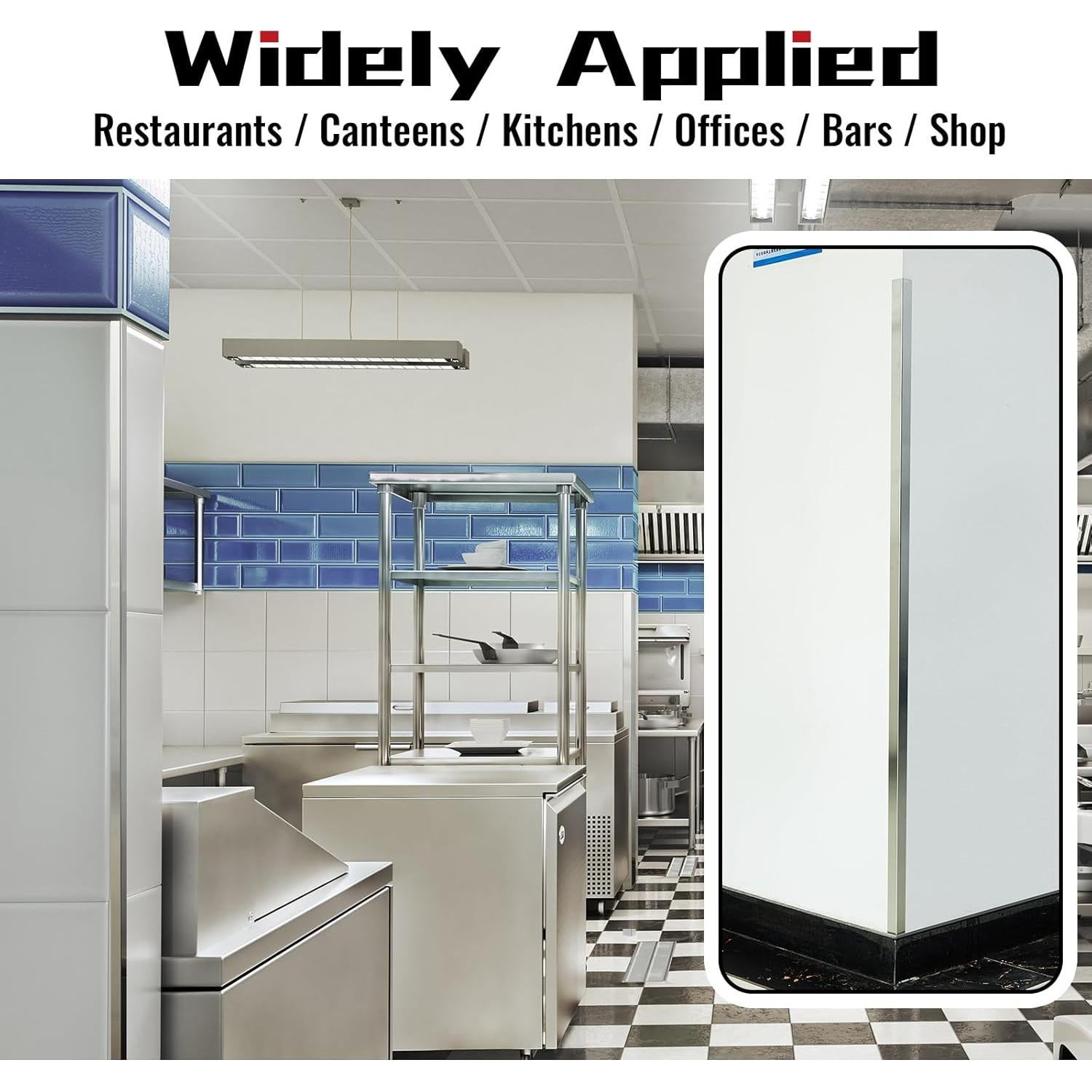 Protectores de Esquinas Autoadhesivos Therwen 10 Pcs Acero Inoxidable