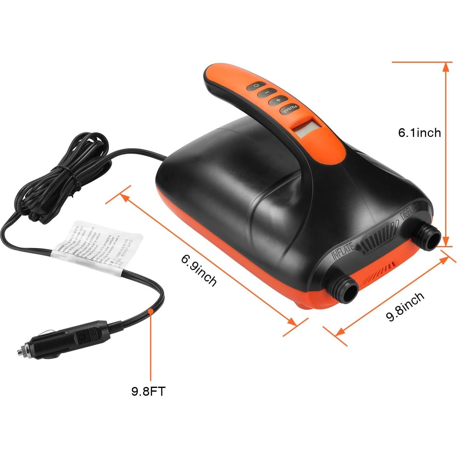 Bomba de Aire Eléctrica AGPTEK 20 PSI para Paddle y Kayaks