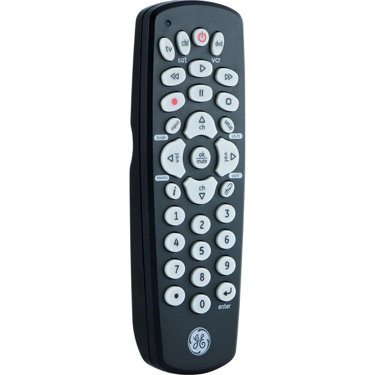 Control Remoto Universal GE 3 Dispositivos Negro JAS34456