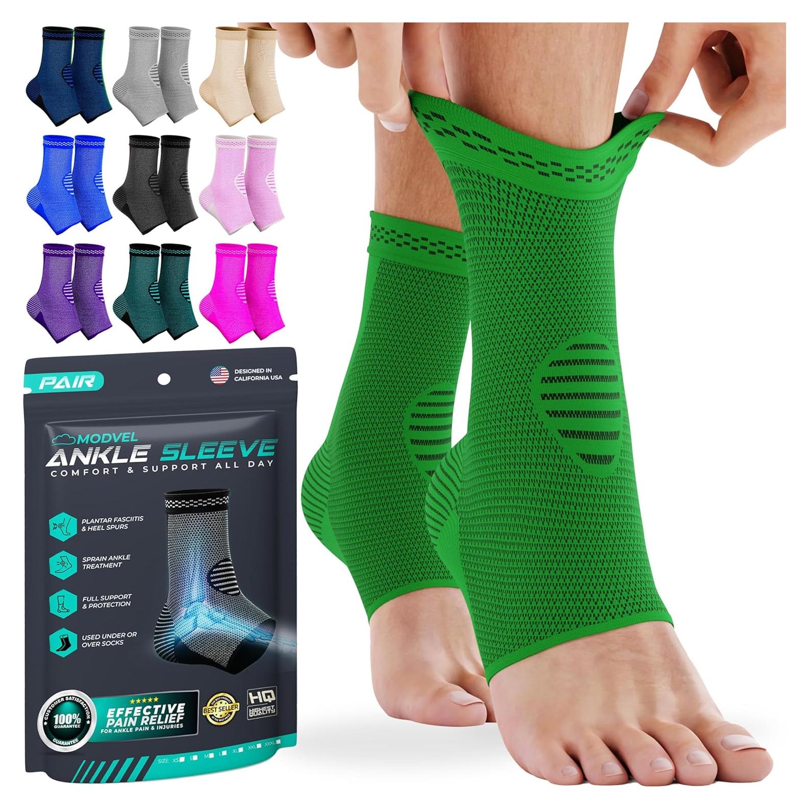 Faja de Compresión para Tobillo Modvel - Soporte Esguince Verde