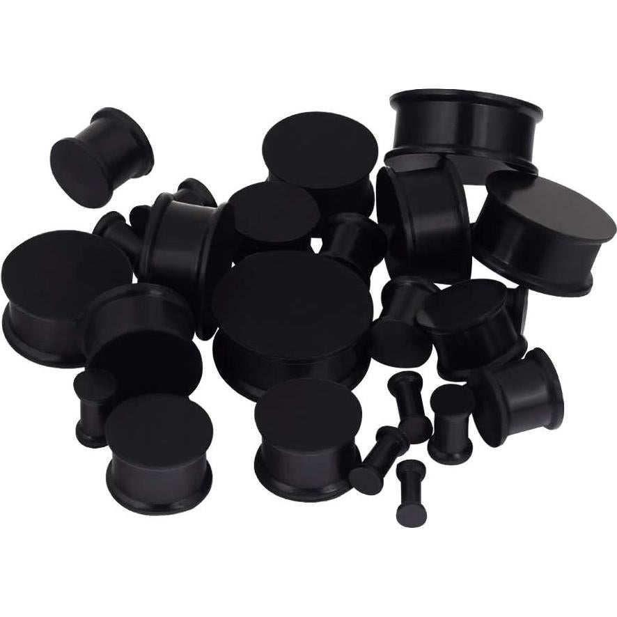 Kit de Estiramiento 26 Piezas Tapones Silicona Doble Flare 8g a 25mm