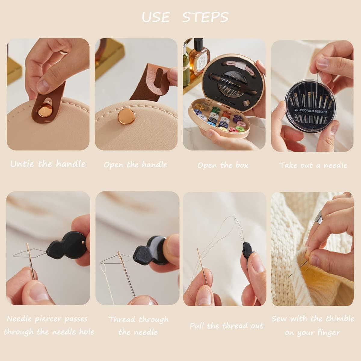 Kit de Costura ZUNON Verde Mini de Viaje 13x12cm