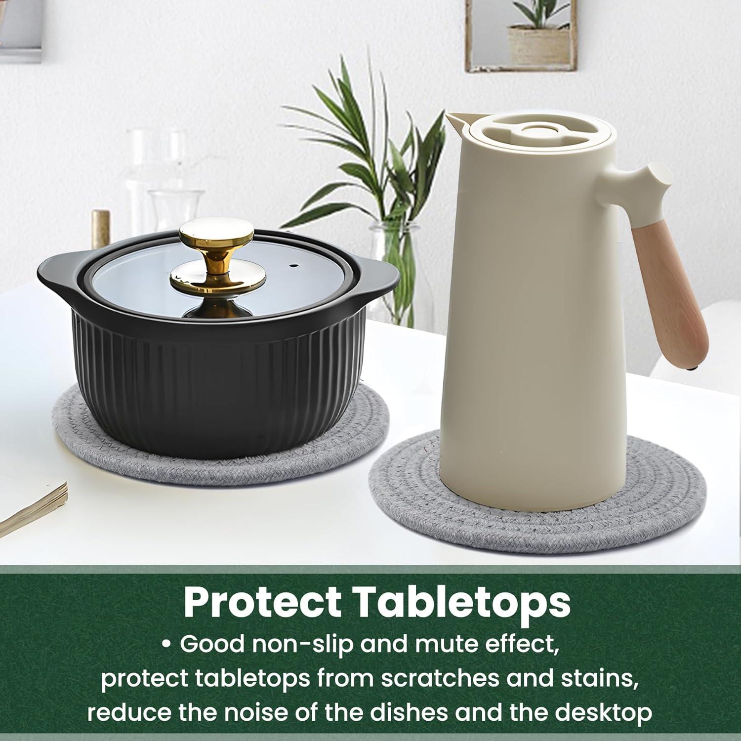 Trivetes de Cocina KITLAB 20 cm 6 Pcs Resistente al Calor