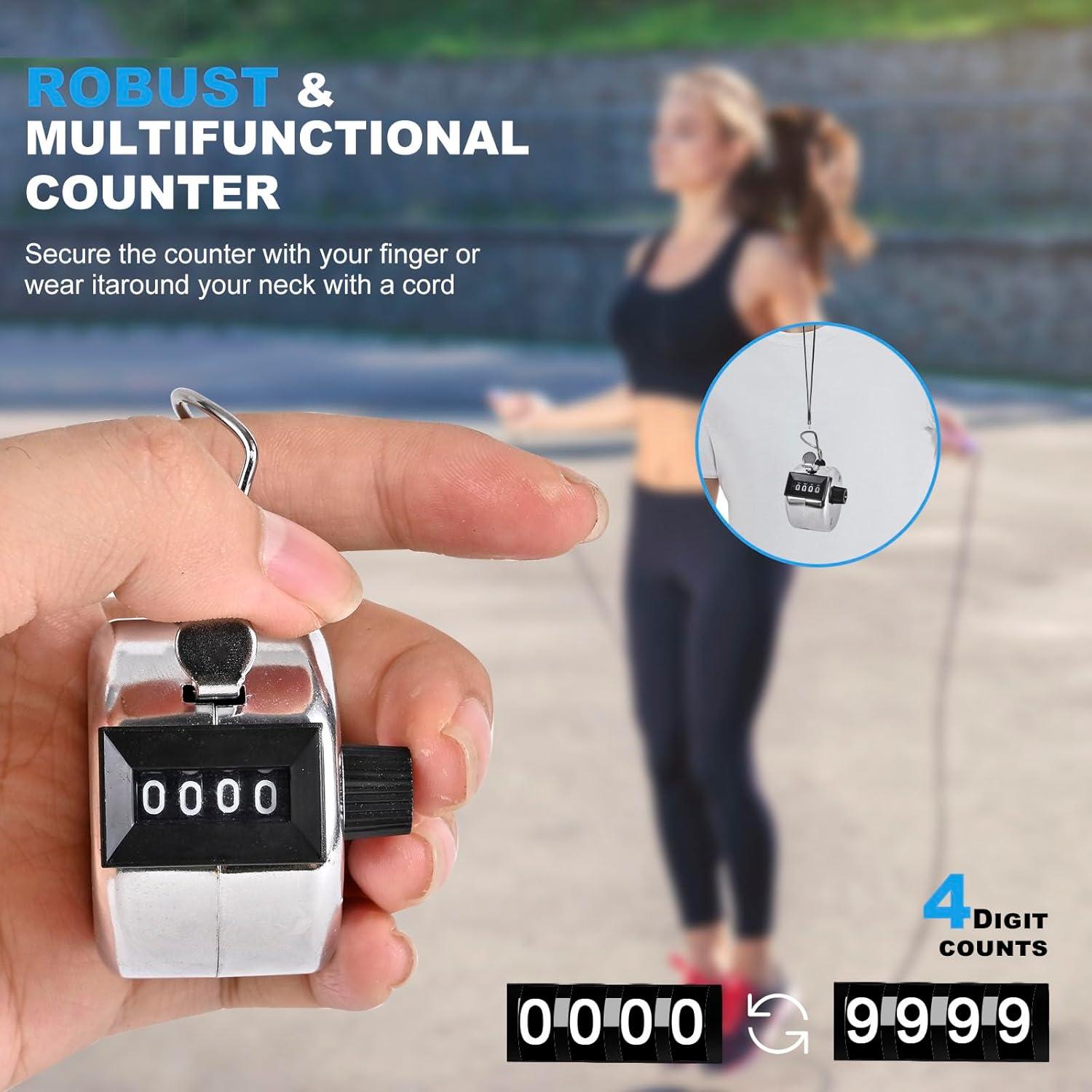 Contador de Clicks Mecánico TESEAS 4 Dígitos Paquete de 12