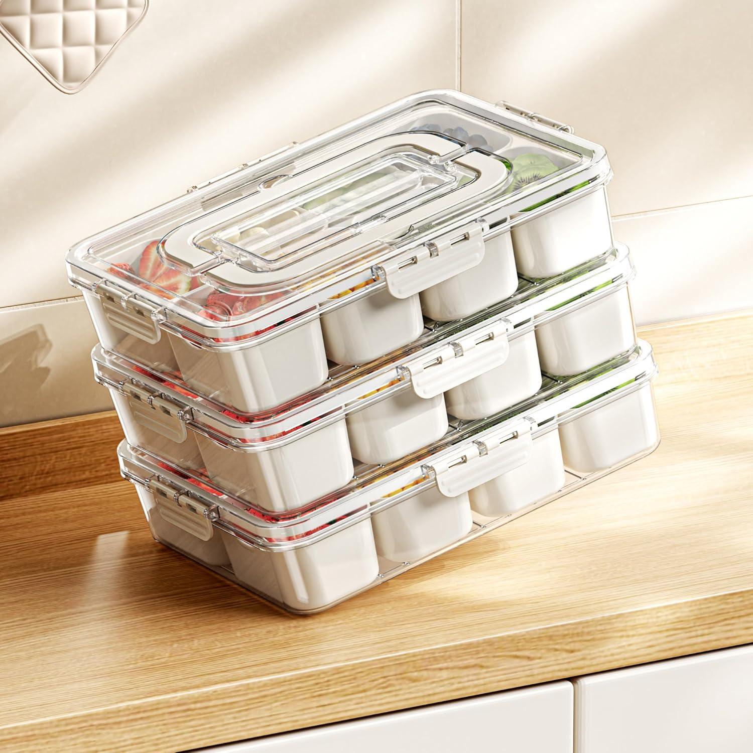 Bandeja de Servicio Dividida MANO con Tapa y 8 Divisores