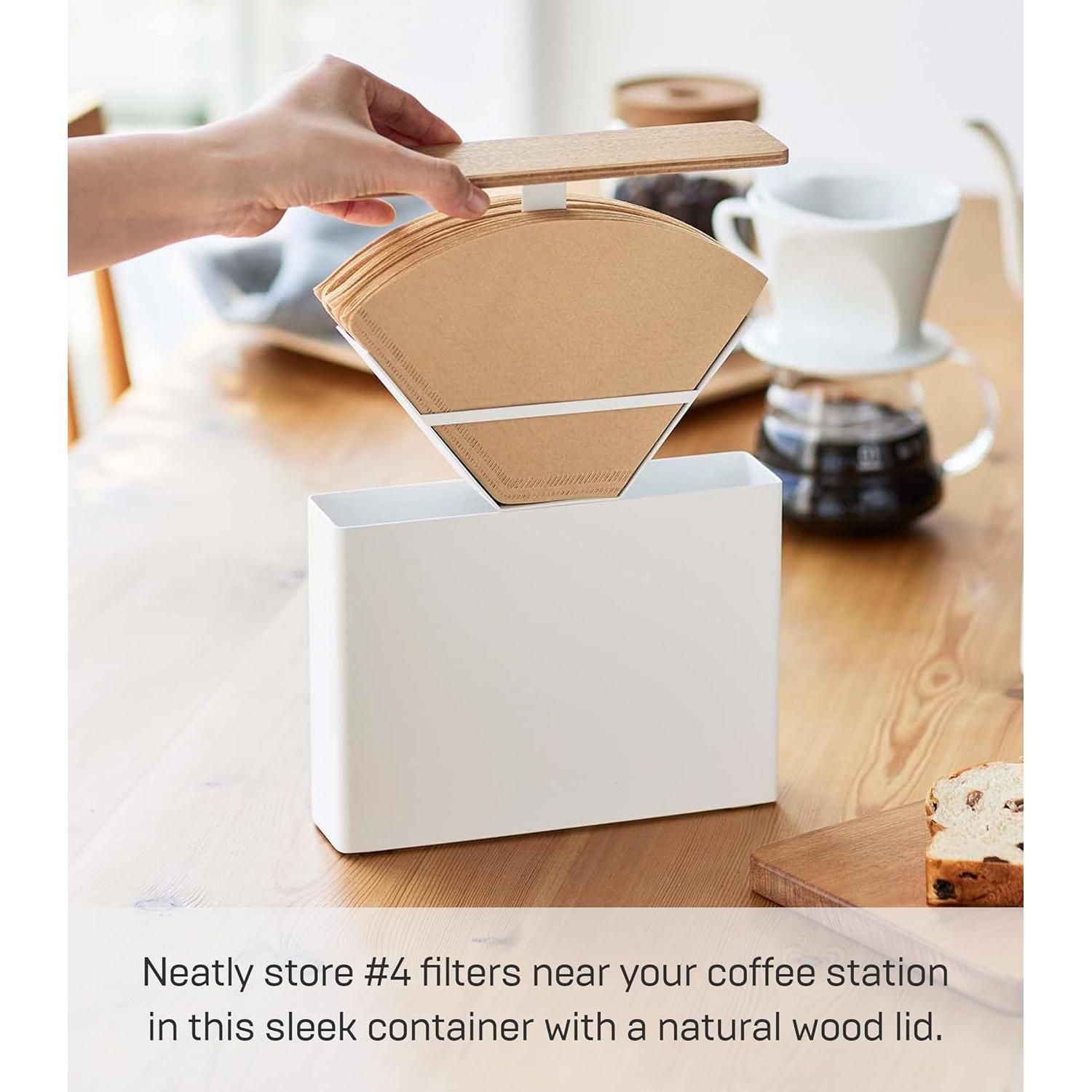 Estuche para Filtros de Café Yamazaki 04 Acero y Madera