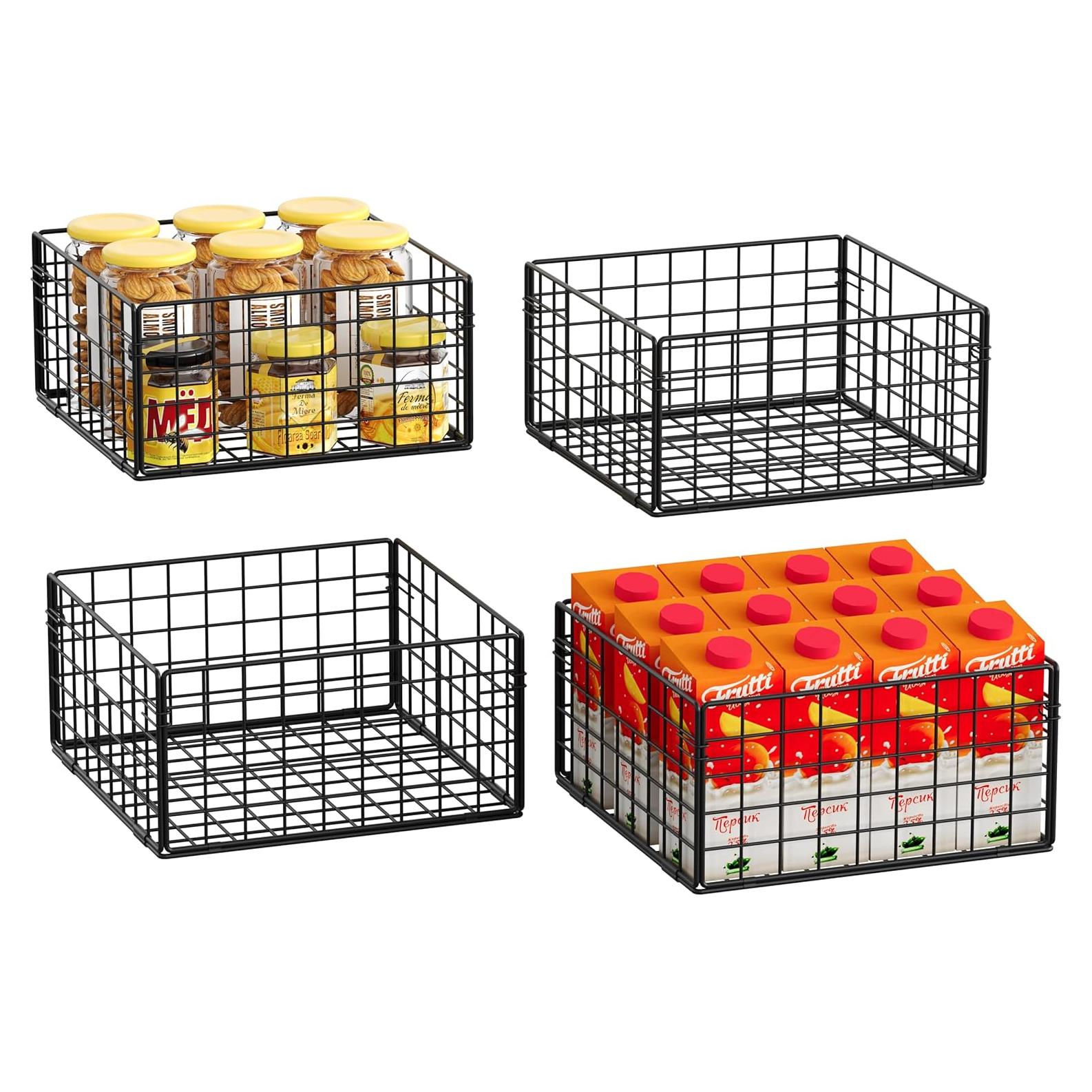 Cestas de Alambre Plegables X-cosrack 4 Unidades 30x30x15 cm