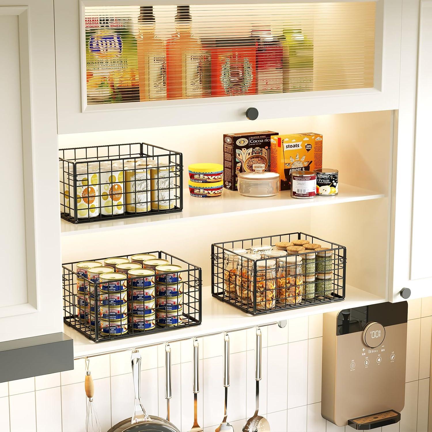 Cestas de Alambre Plegables X-cosrack 4 Unidades 30x30x15 cm