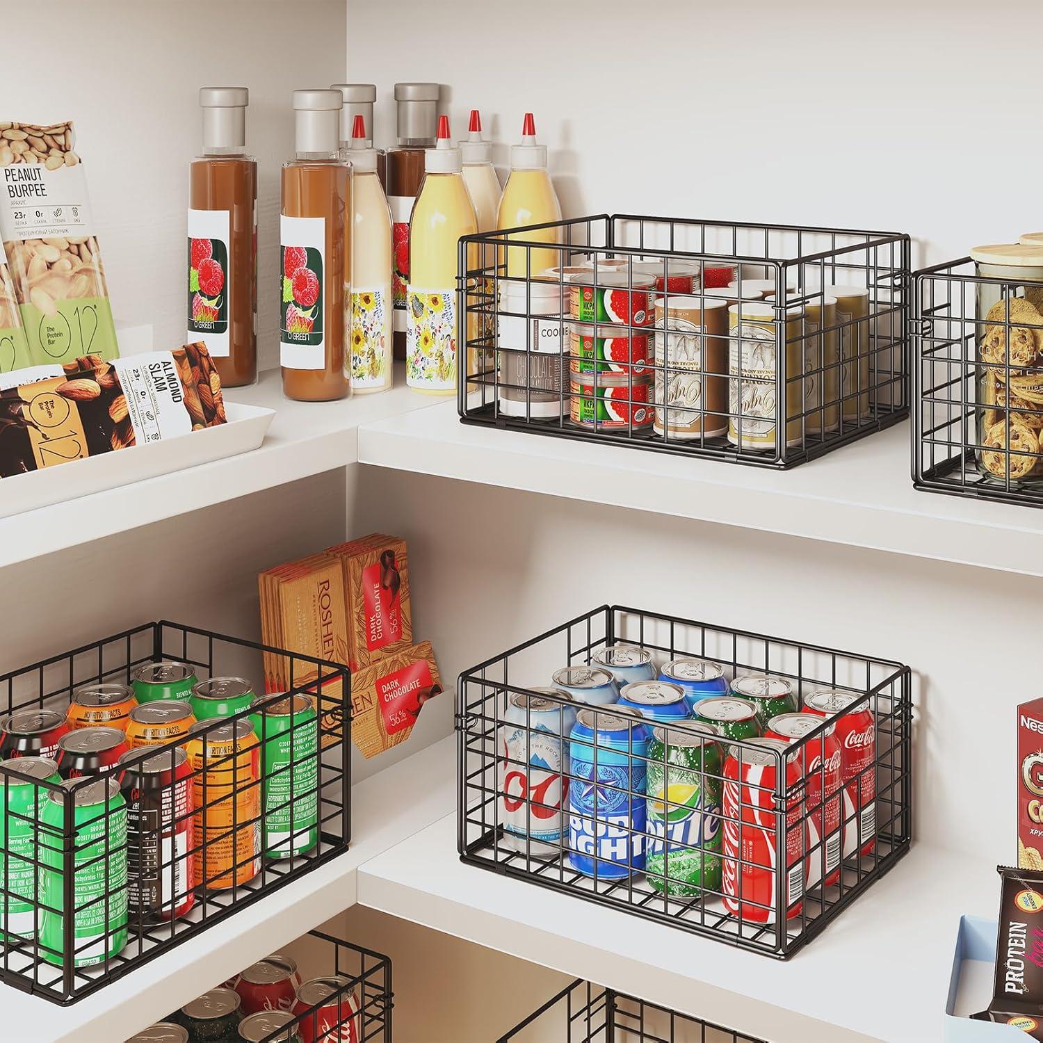 Cestas de Alambre Plegables X-cosrack 4 Unidades 30x30x15 cm