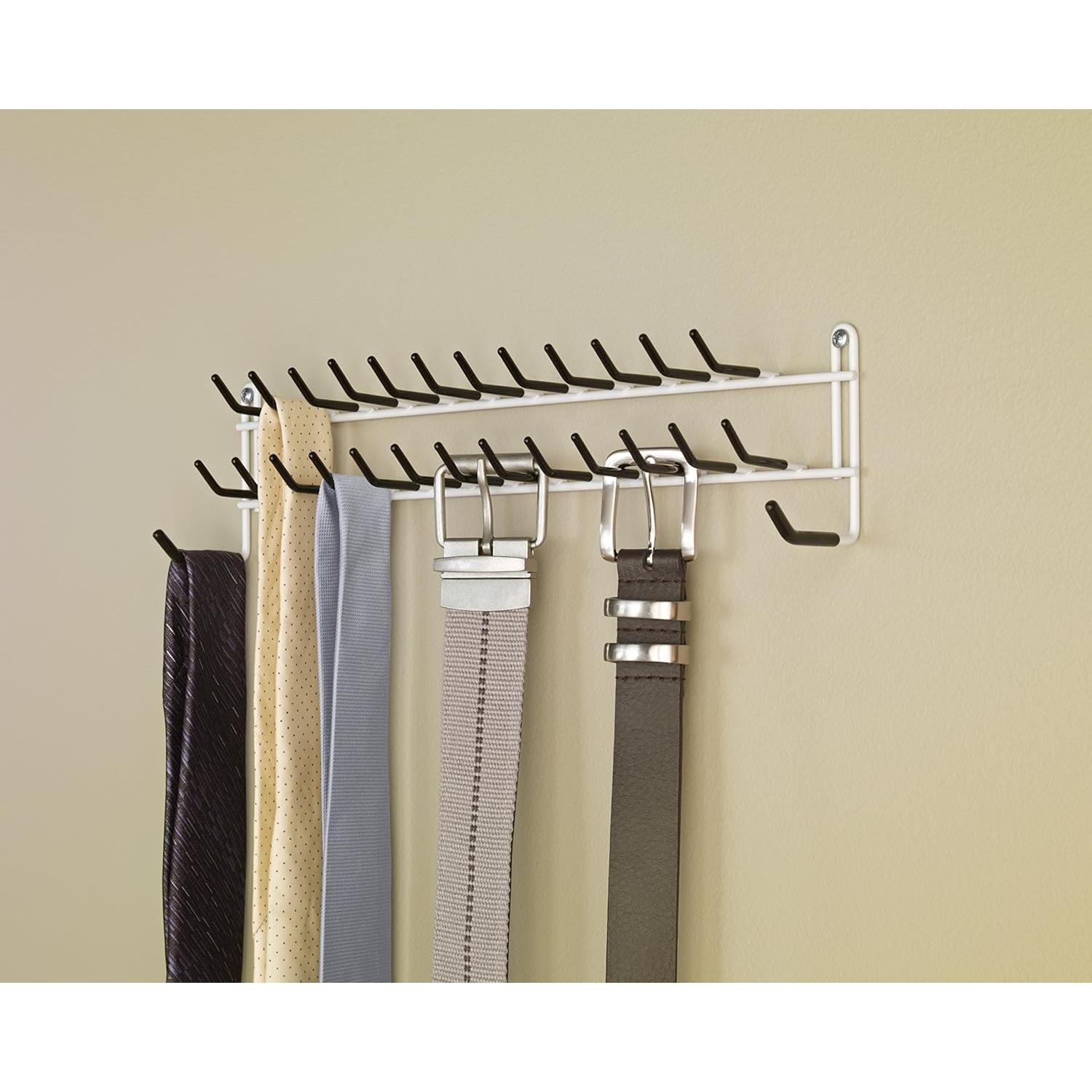 Rack para Corbatas y Cinturones ClosetMaid 8051 Blanco 27 Ganchos