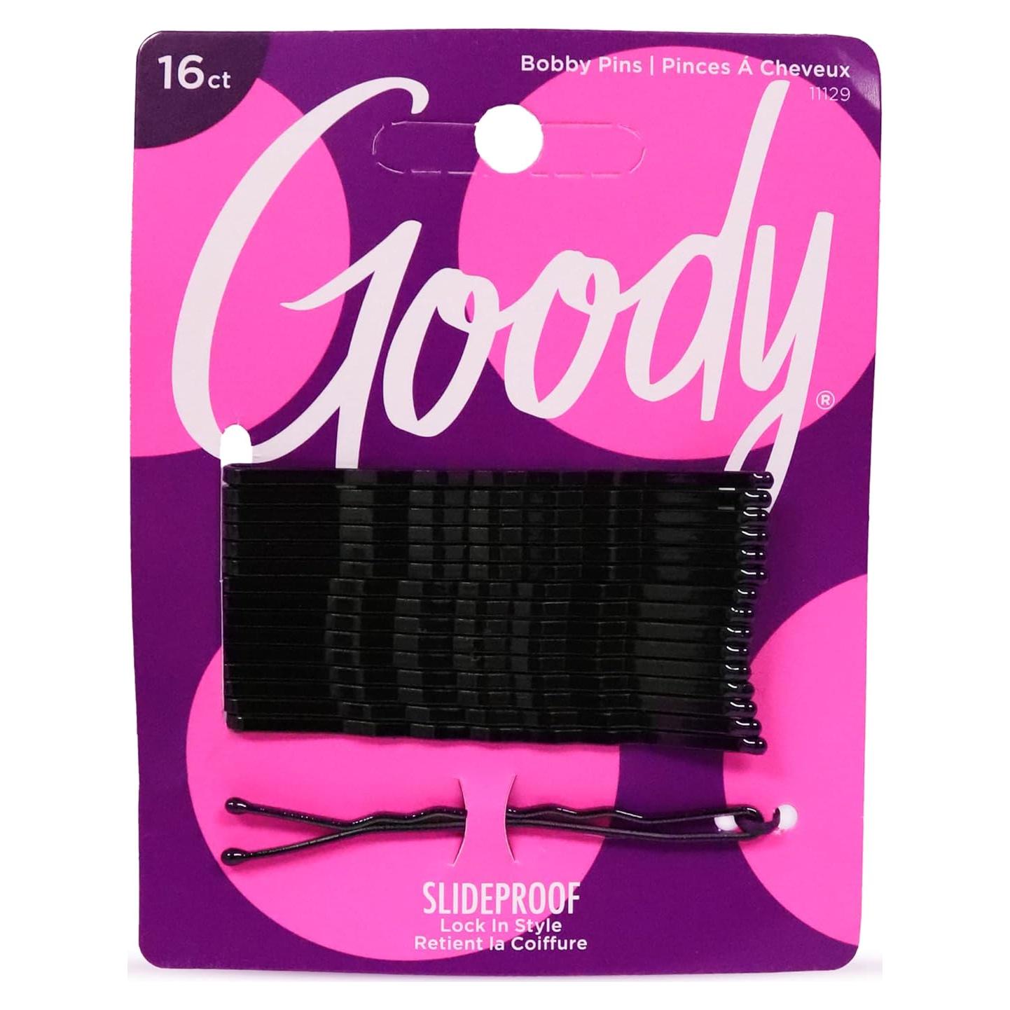 Pasadores de Pelo Goody SlideProof XXL 16 Unidades Negros