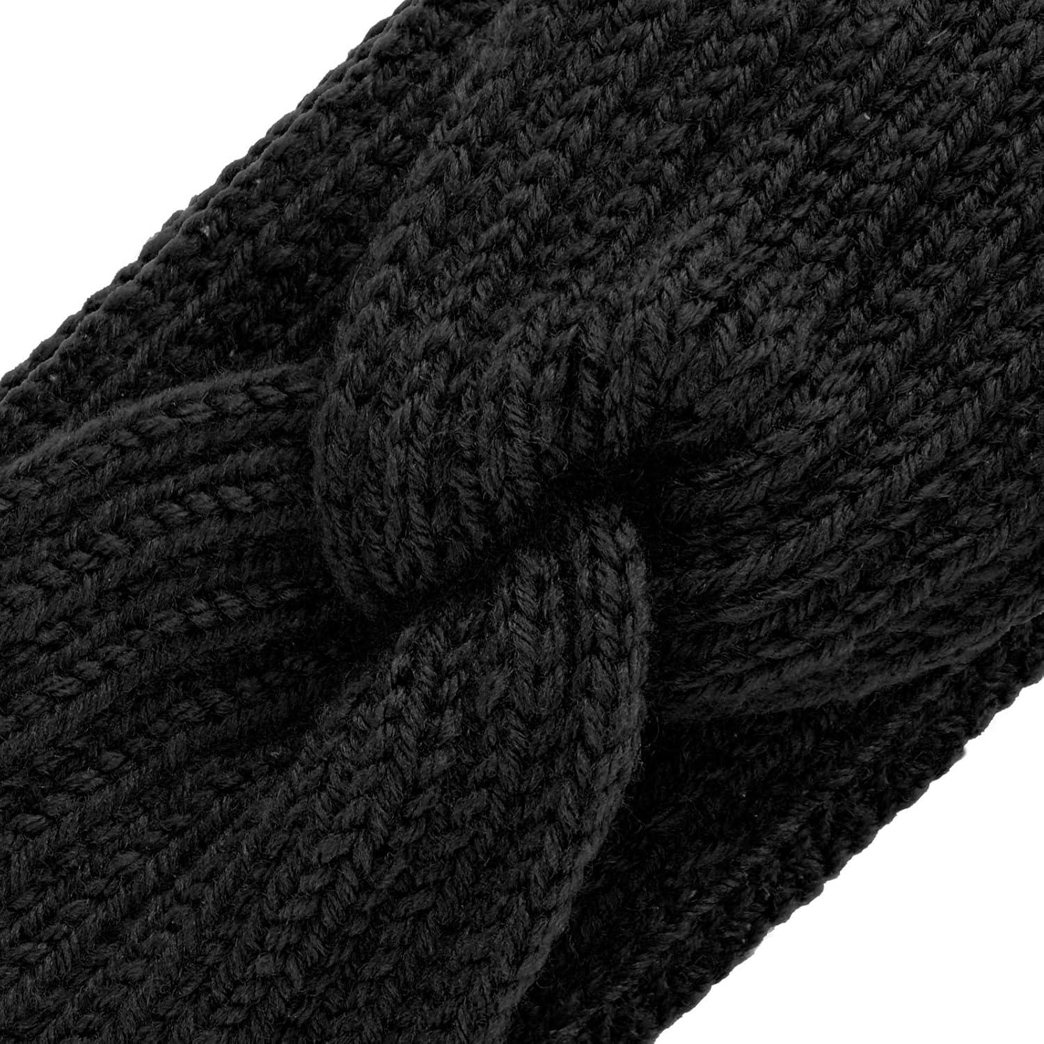 Diademas de Punto Grueso TecUnite 4 Piezas para Invierno