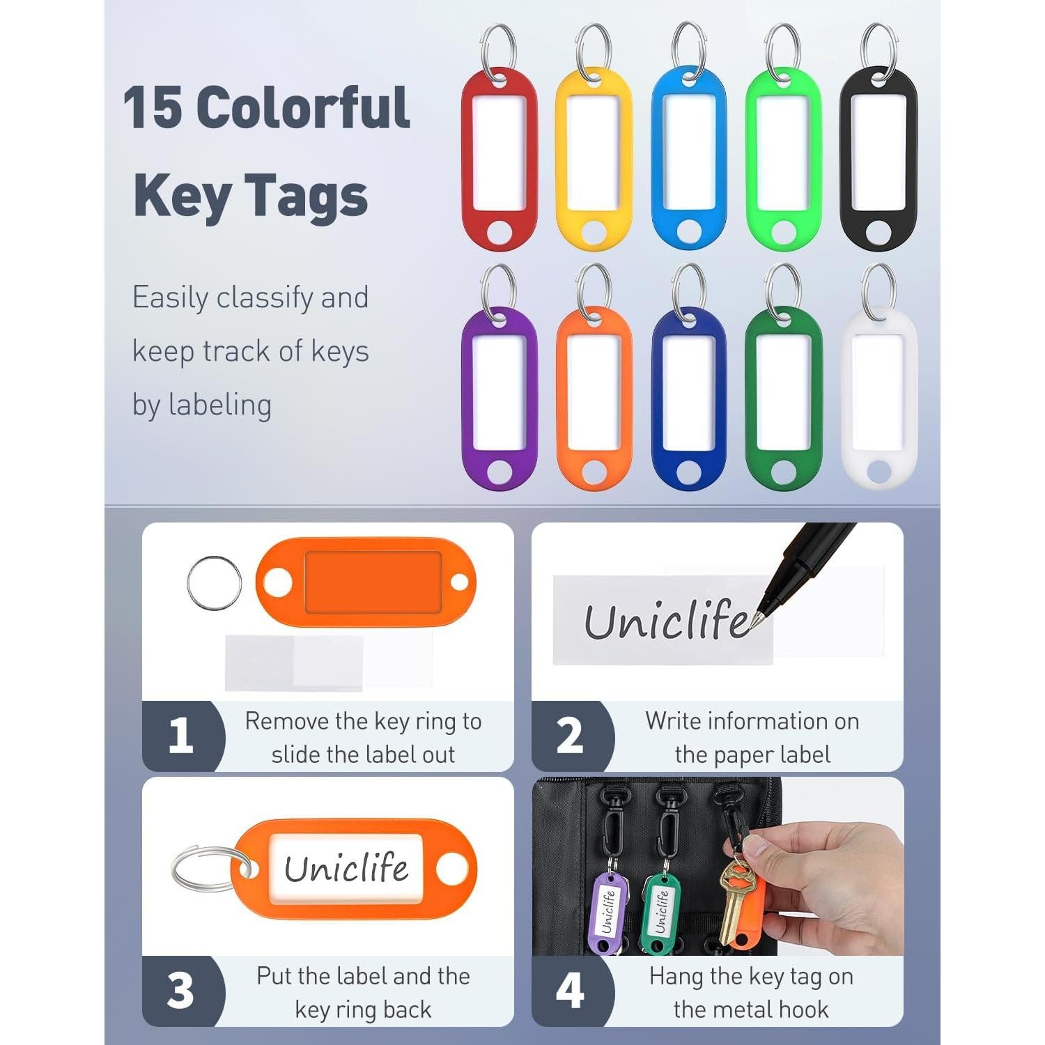 Organizador de Llaves Portátil Uniclife 12 Llaves Impermeable