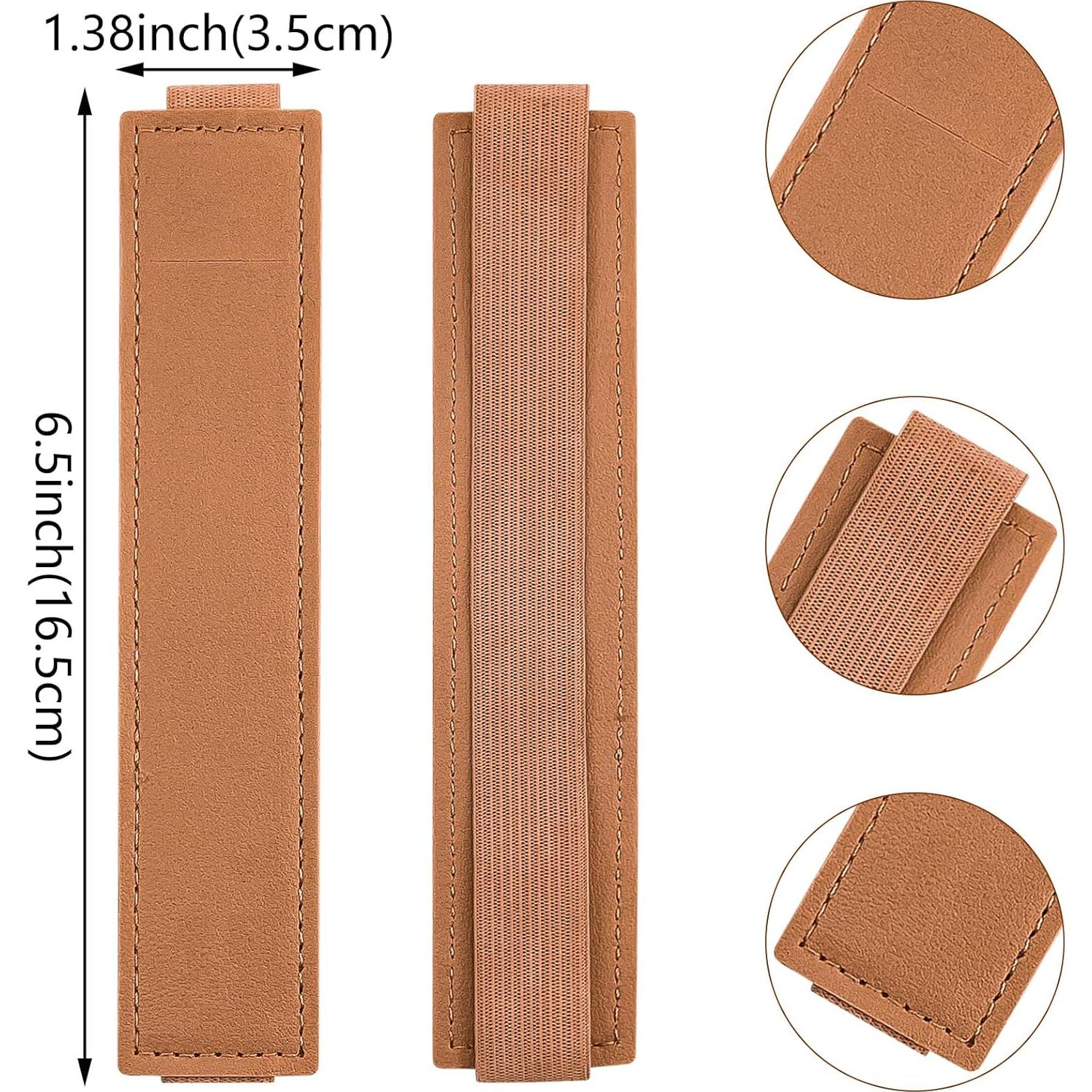 12 Sujetadores de Banda Elástica Aswewamt para Cuadernos de Cuero PU