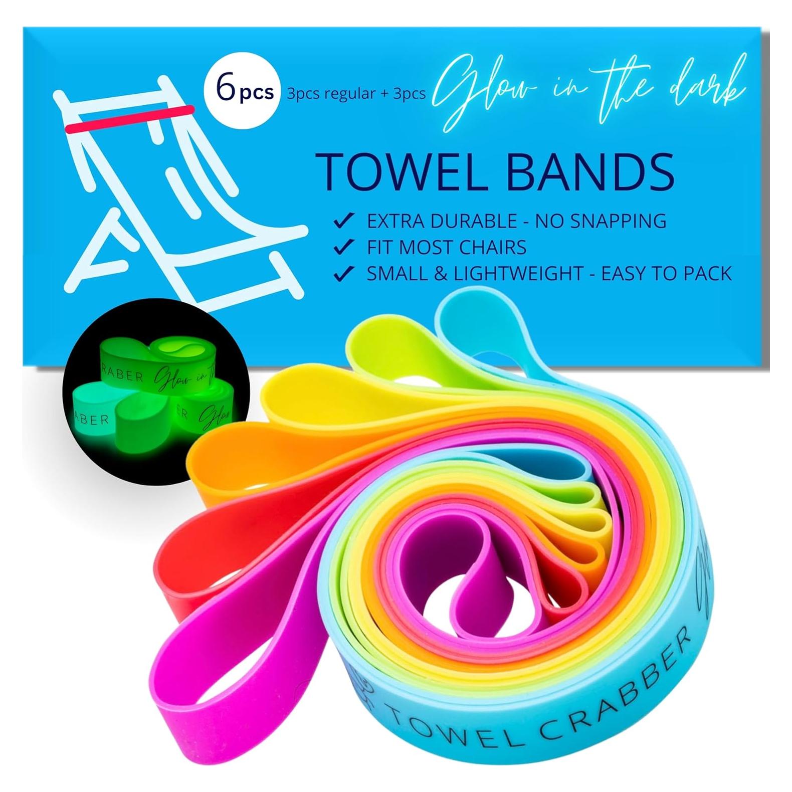 Bandas para Toallas Towel Crabber - Paquete de 6 Colores