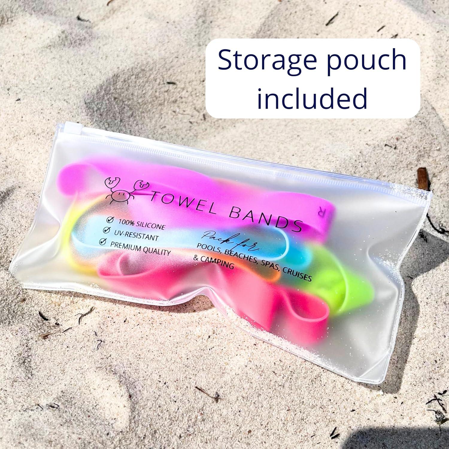 Bandas para Toallas Towel Crabber - Paquete de 6 Colores