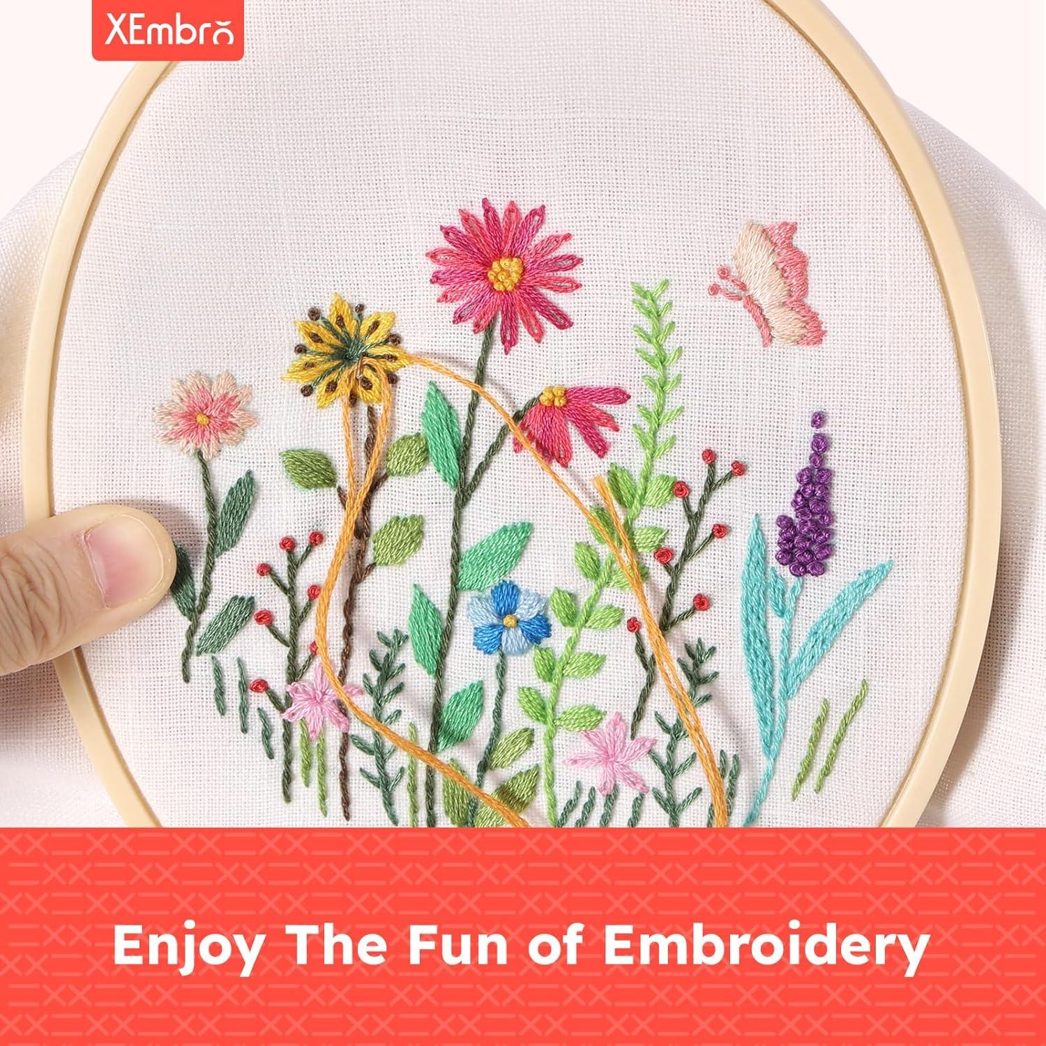 Set de Aros de Bordado Ovalados XEmbro 4 Piezas 21x30cm