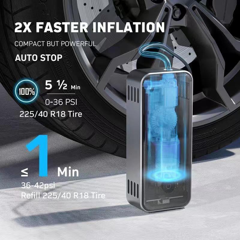 Compresor de Aire DENVIX Inflador Portátil 15000mAh 45W