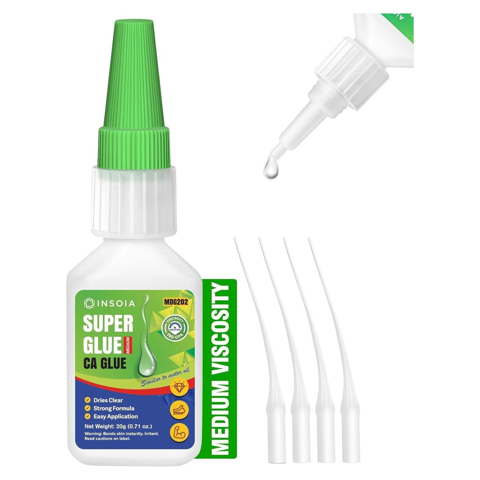 Pegamento CA Medio INSOIA 20g Adhesivo Cianoacrilato Rápido