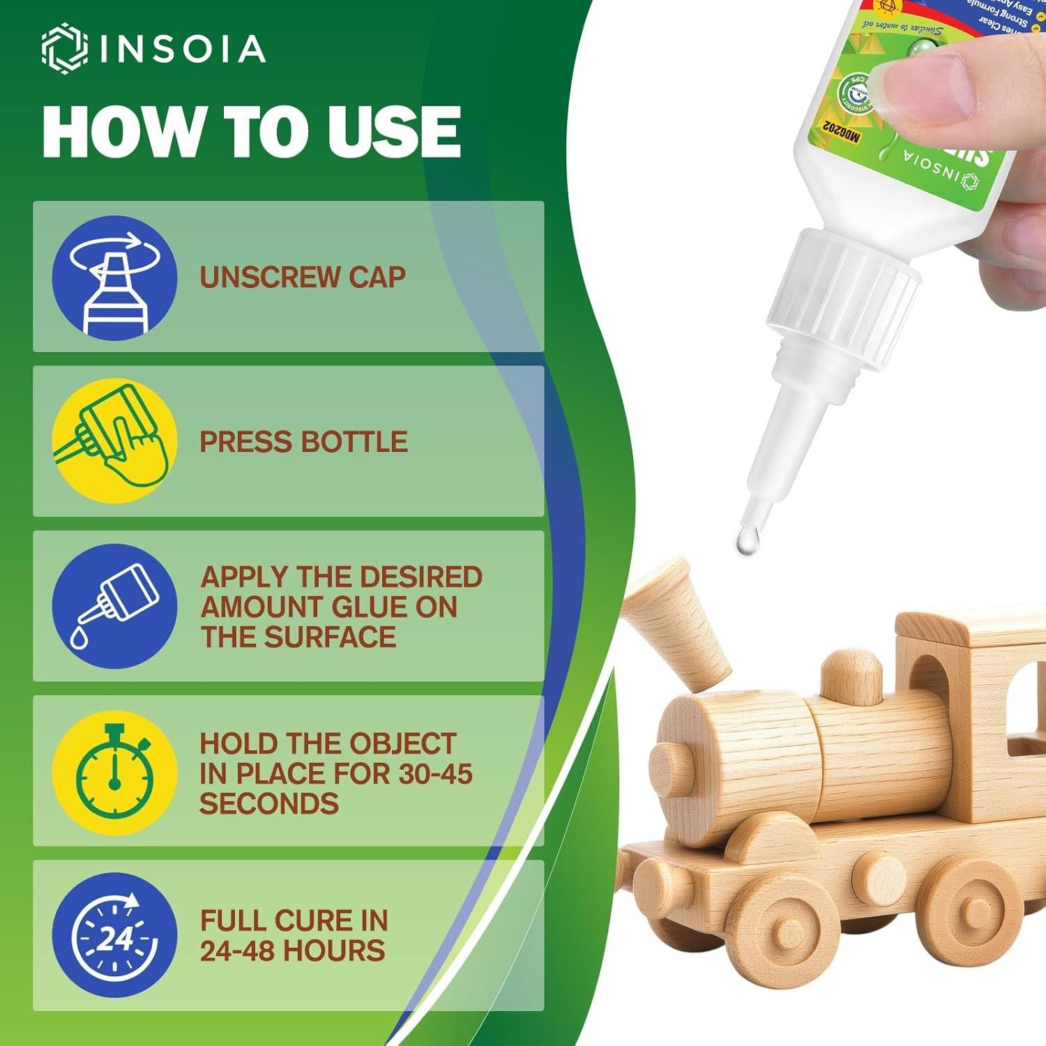 Pegamento CA Medio INSOIA 20g Adhesivo Cianoacrilato Rápido