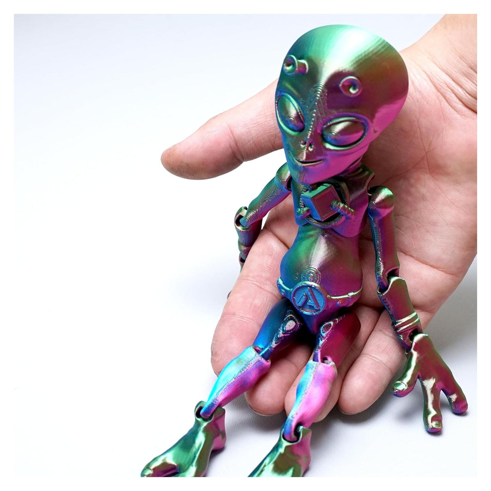 Modelo Alienígena 3D LUYU Juguete Antiestrés RGB 10cm