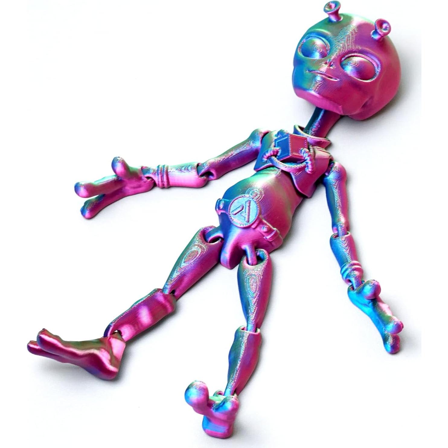 Modelo Alienígena 3D LUYU Juguete Antiestrés RGB 10cm