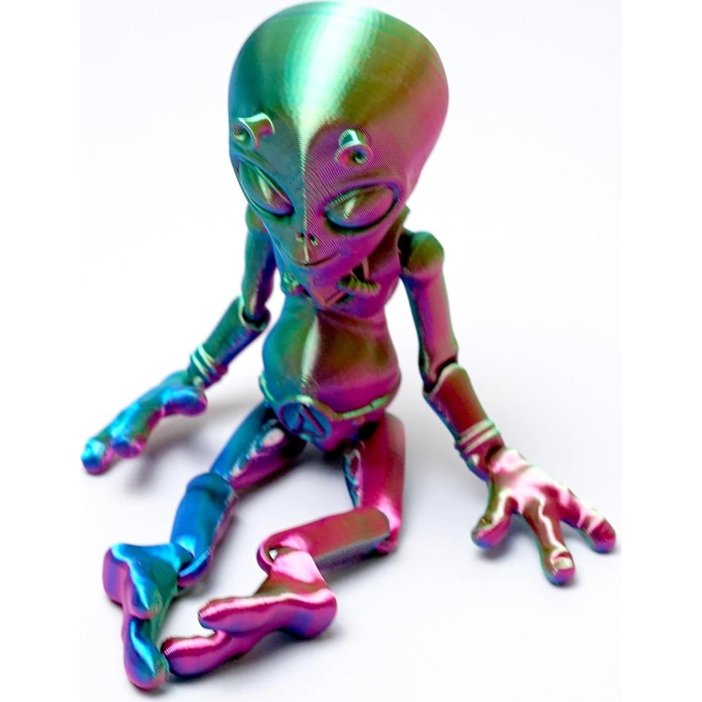 Modelo Alienígena 3D LUYU Juguete Antiestrés RGB 10cm