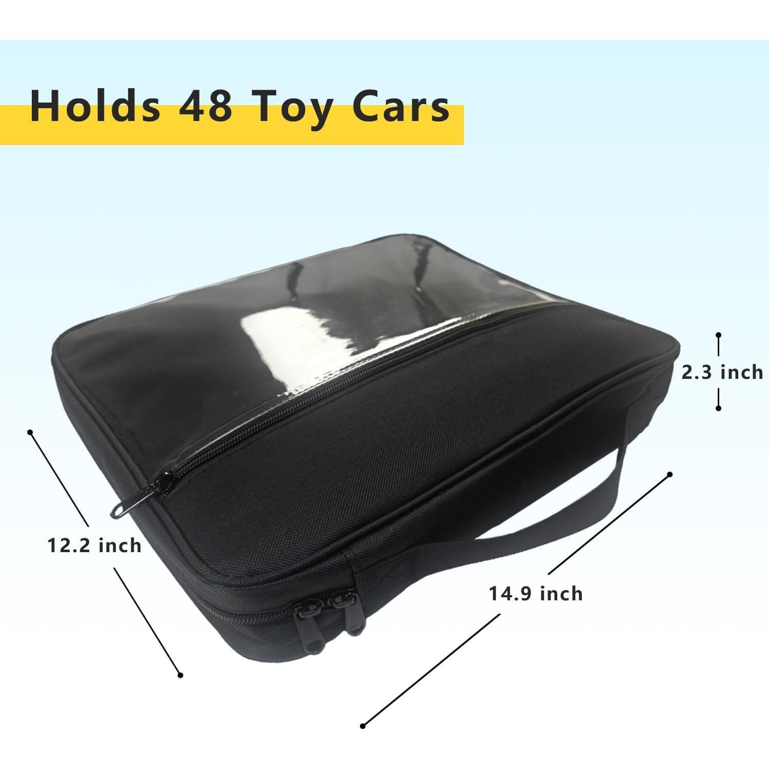 Estuche de Almacenamiento Negro para 48 Coches Hot Wheels