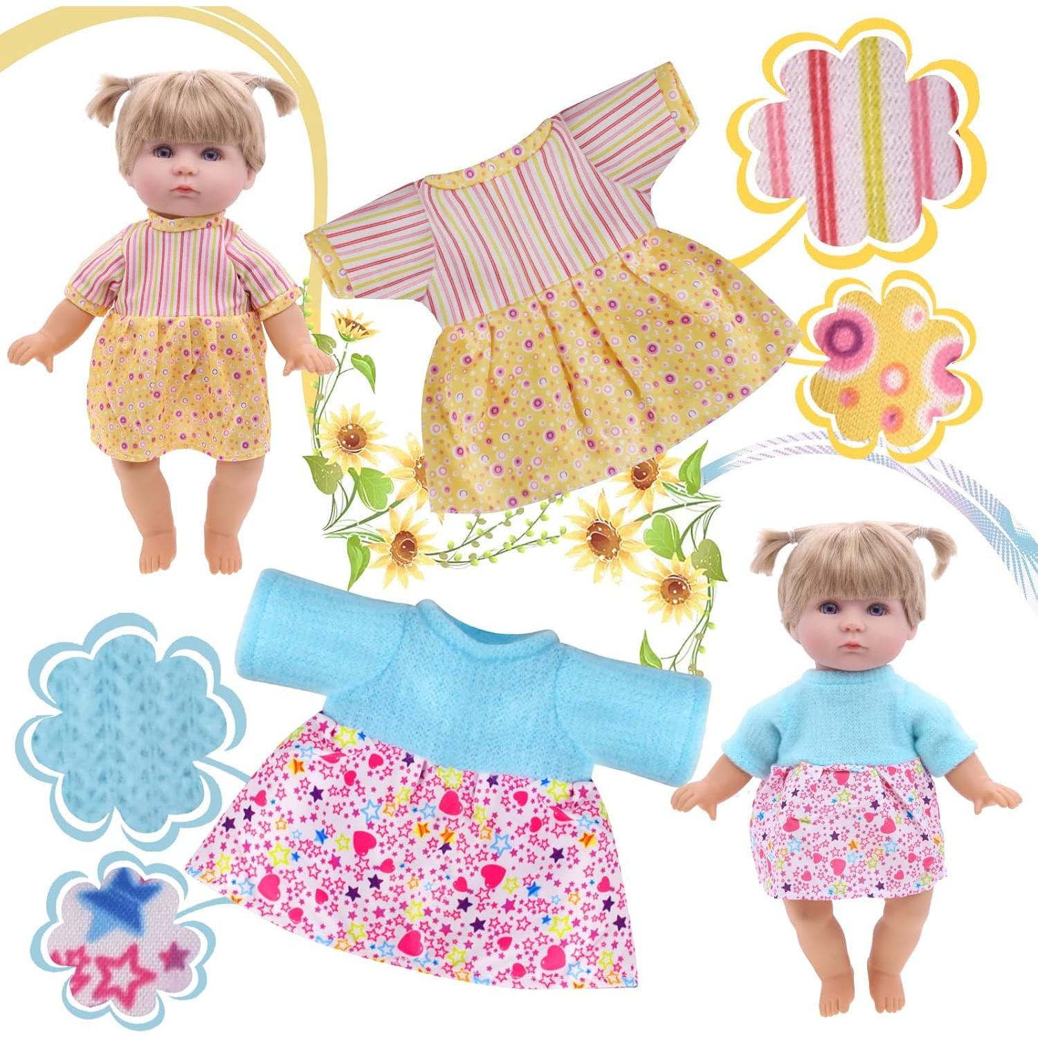 12 Conjuntos de Ropa para Muñecas 30-36 cm YAYYAY