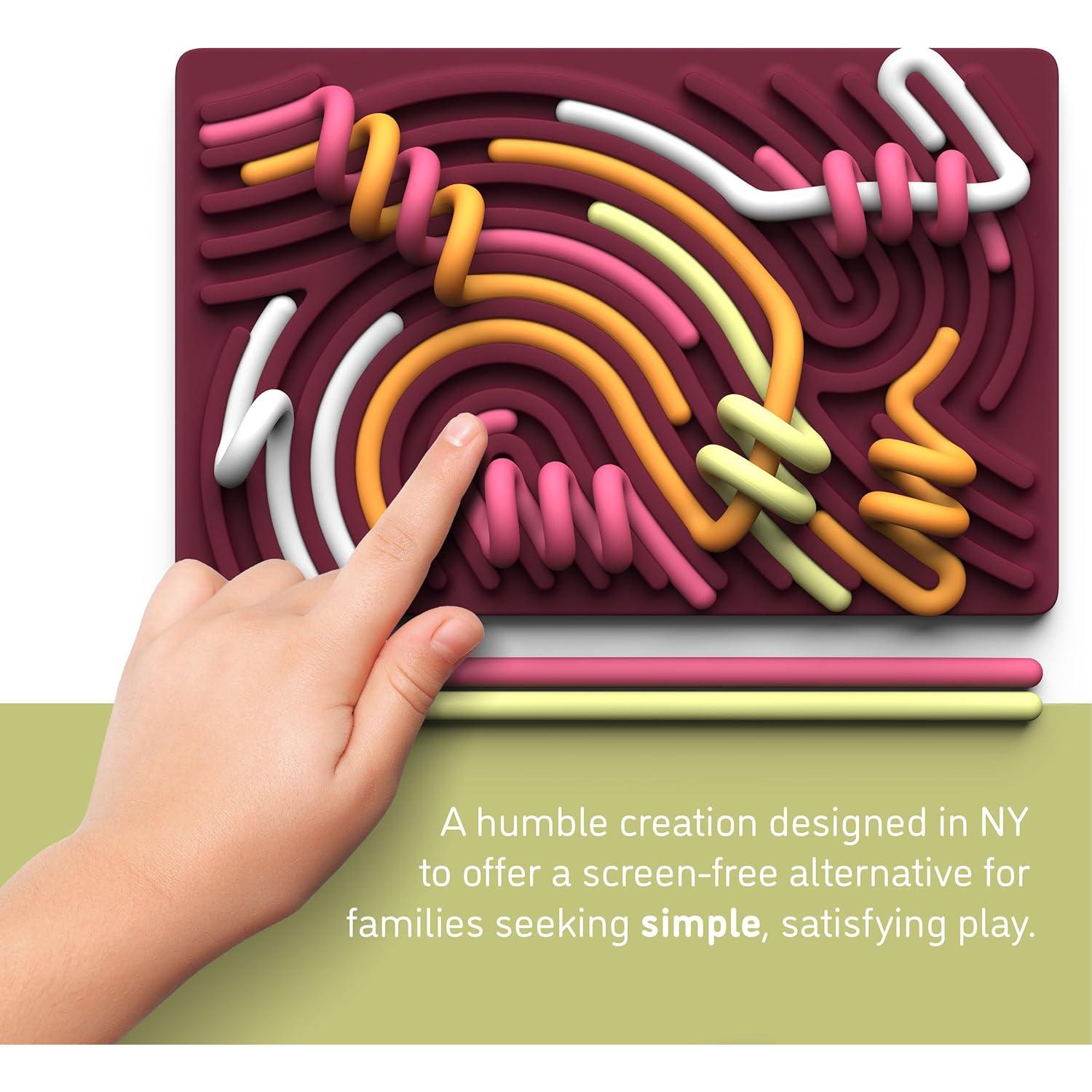 Tablero de Actividad Sensorial Pushpeel 11 Cuerdas Silicona 3+