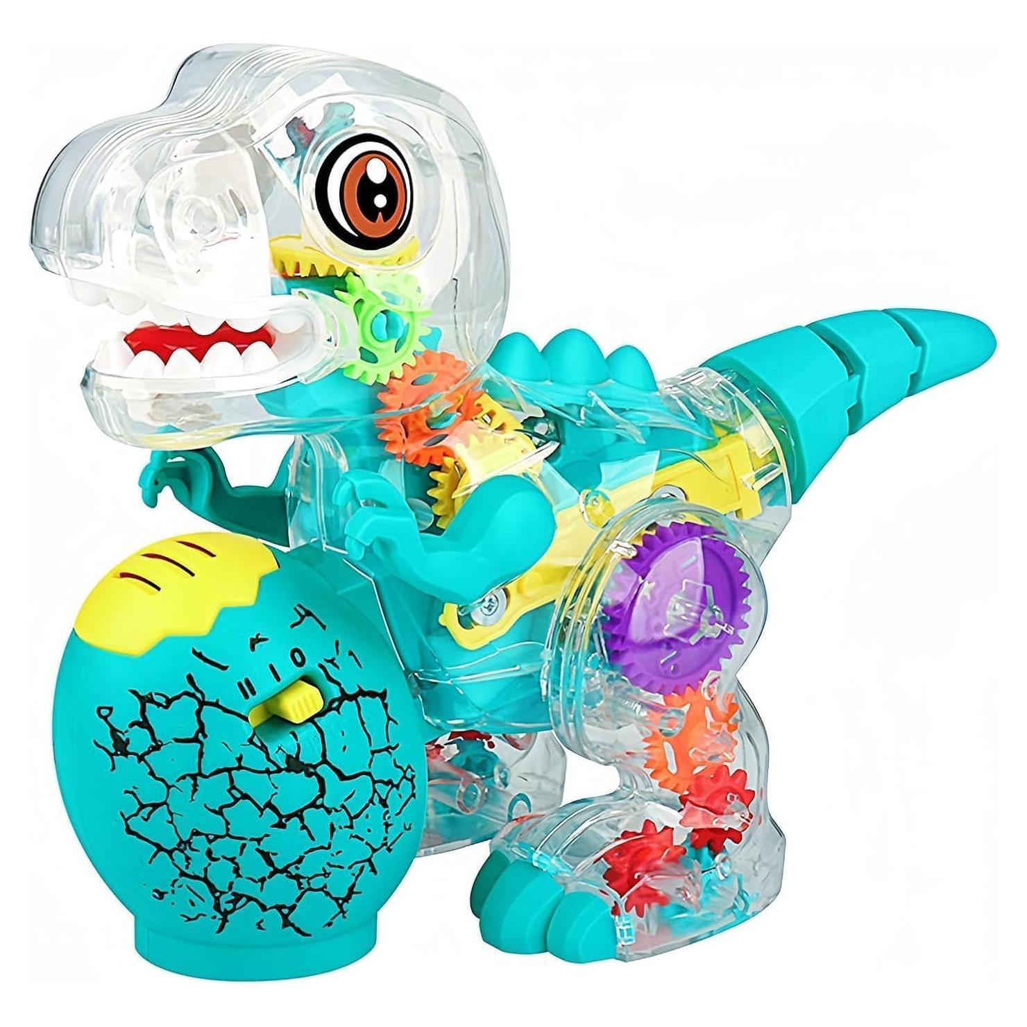 Juguete Dinosaurio Iluminado ZHFUYS con Engranajes Coloridos