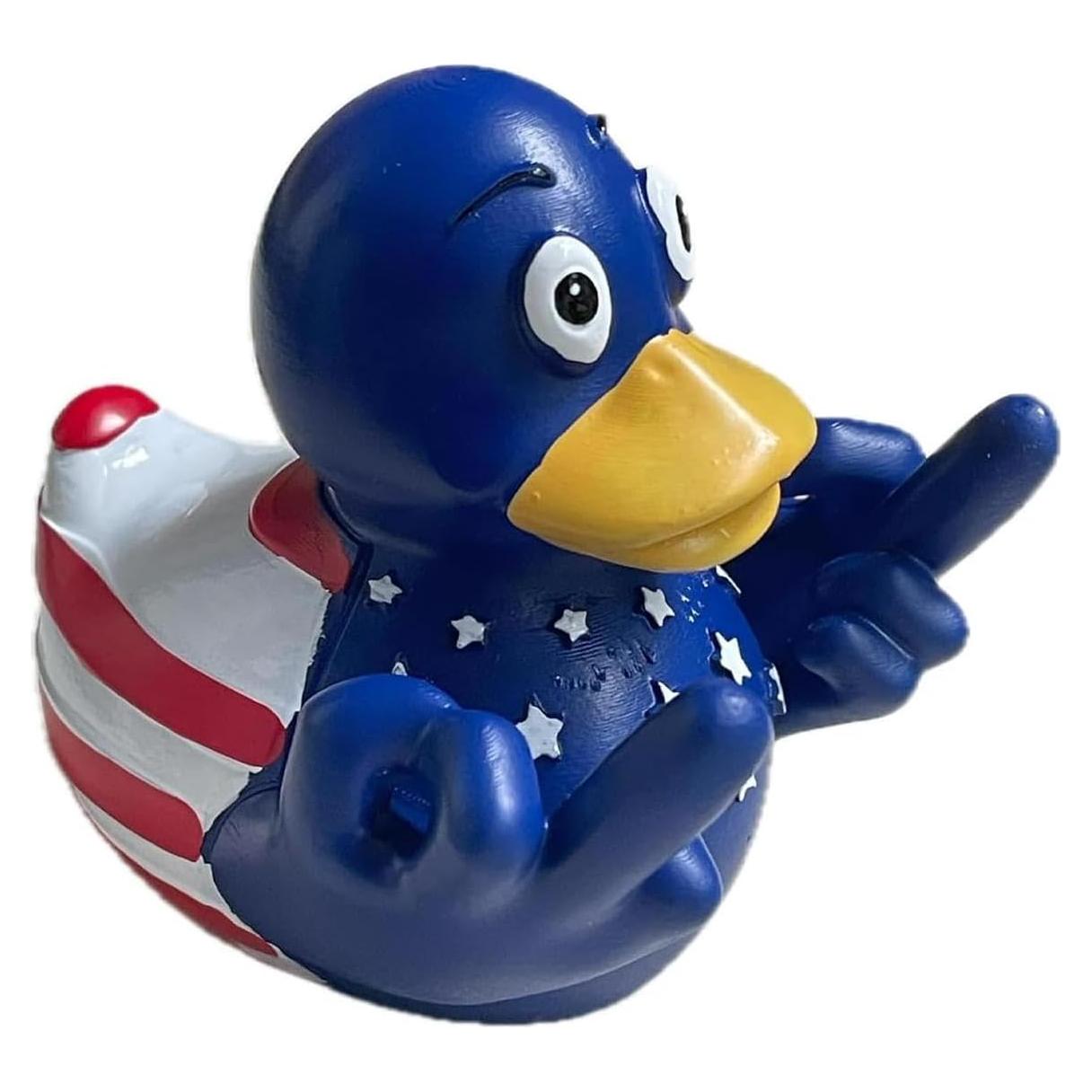 Pato de Goma Goth Cyberpunk Muhubaih 20x20x15 cm Azul