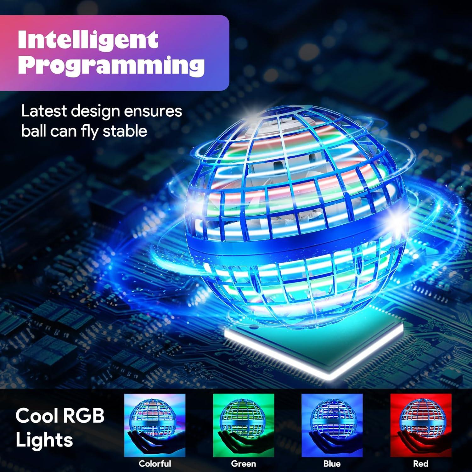 Bola Orbital Voladora DONGGUAN TSM006 Azul Juguete Dron RGB