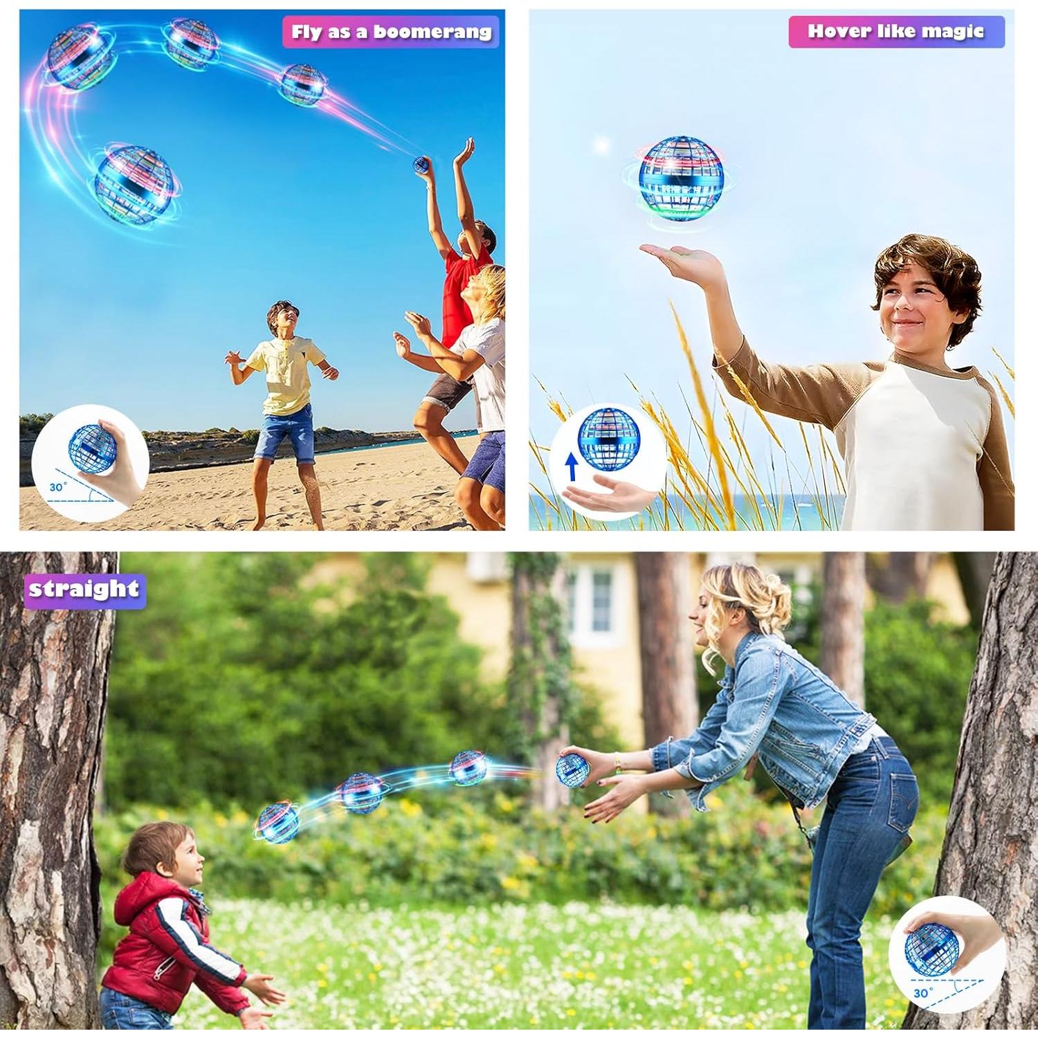 Bola Orbital Voladora DONGGUAN TSM006 Azul Juguete Dron RGB