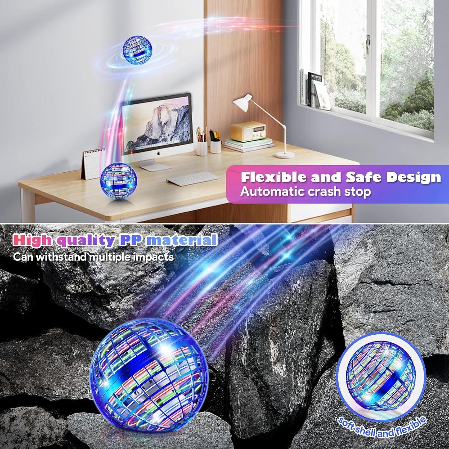 Bola Orbital Voladora DONGGUAN TSM006 Azul Juguete Dron RGB