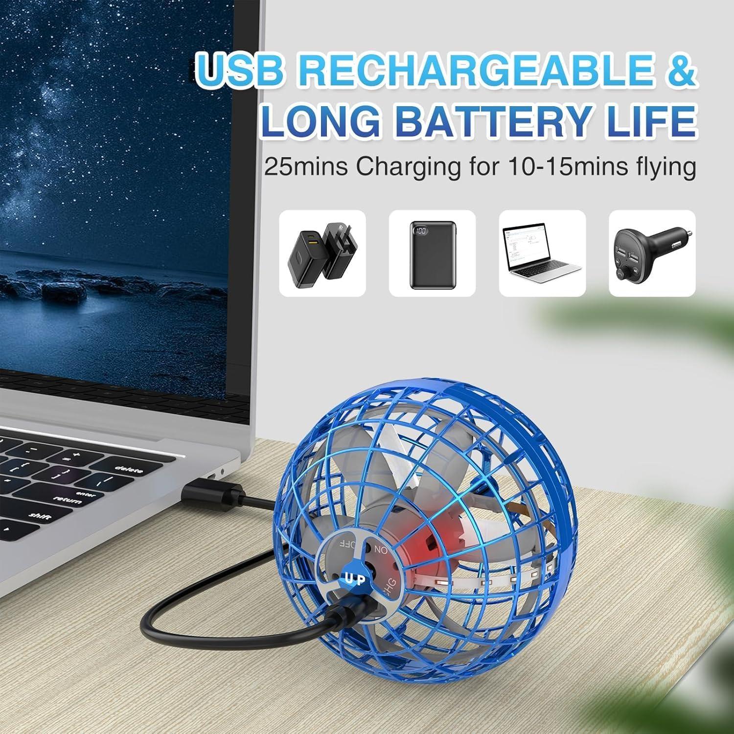 Bola Orbital Voladora DONGGUAN TSM006 Azul Juguete Dron RGB