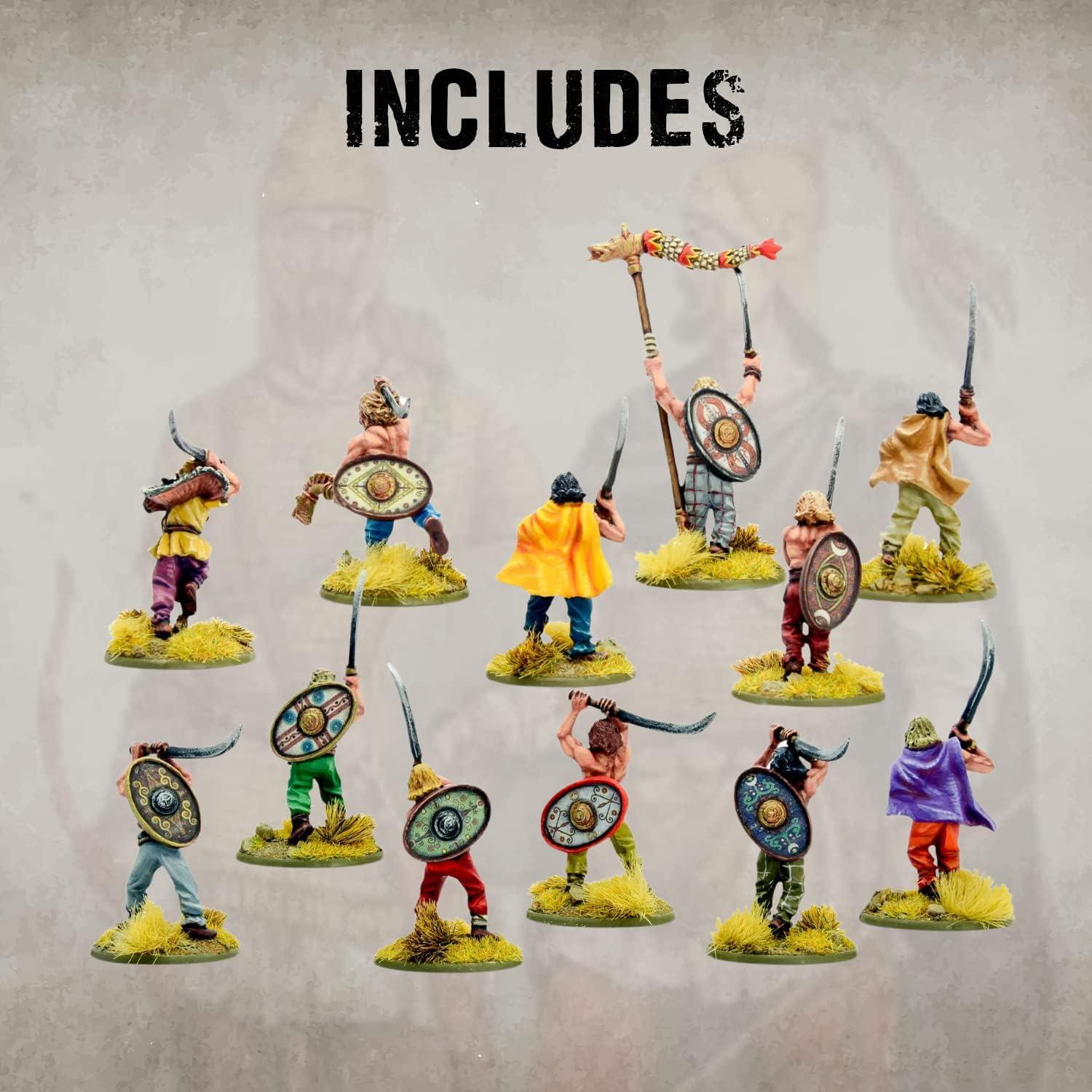 Guerreros Dacios con Falx Warlord - 12 Miniaturas Resina