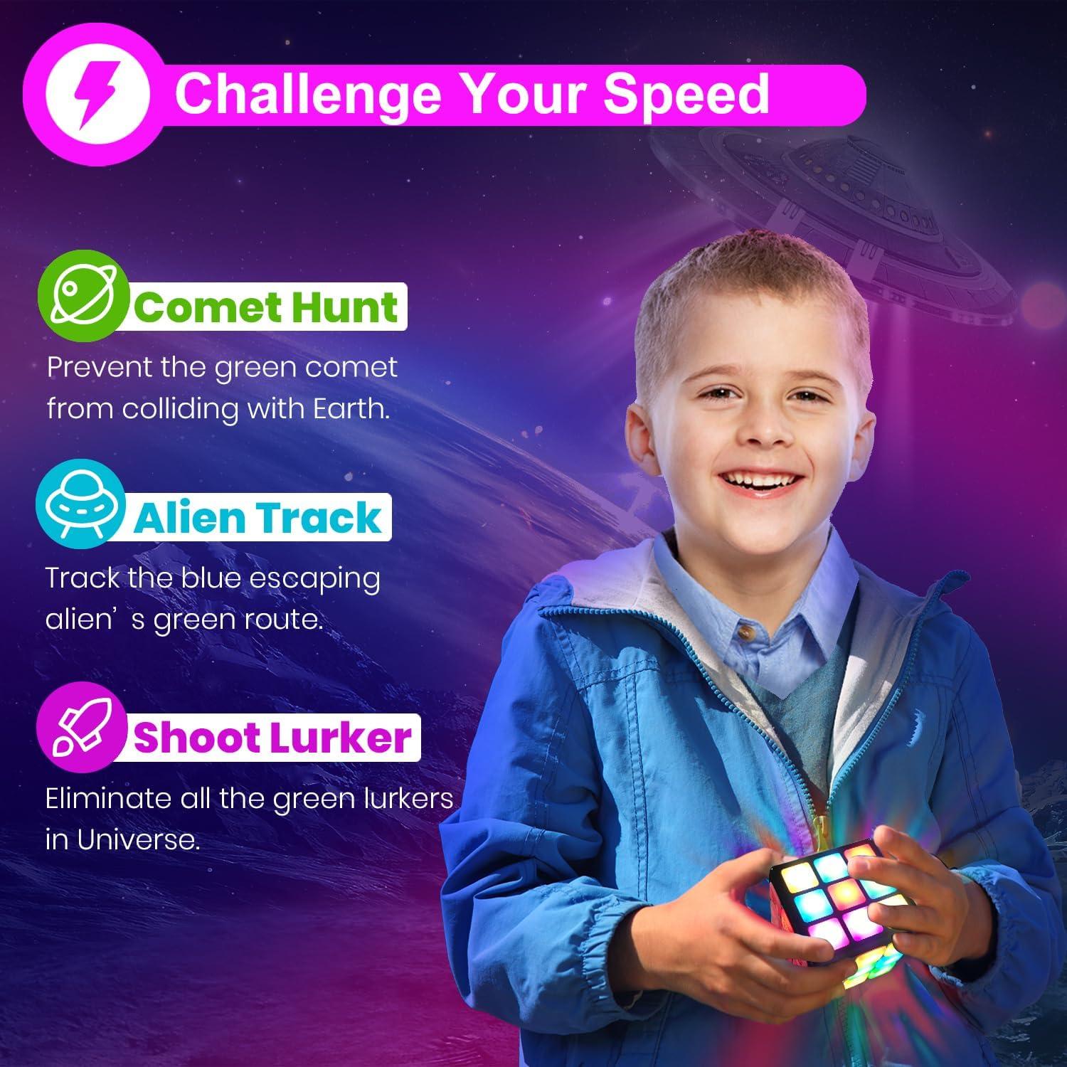 Cubo de Juego Portátil Recargable Xinbeiya - 15 Juegos para Niños 6-14 Años