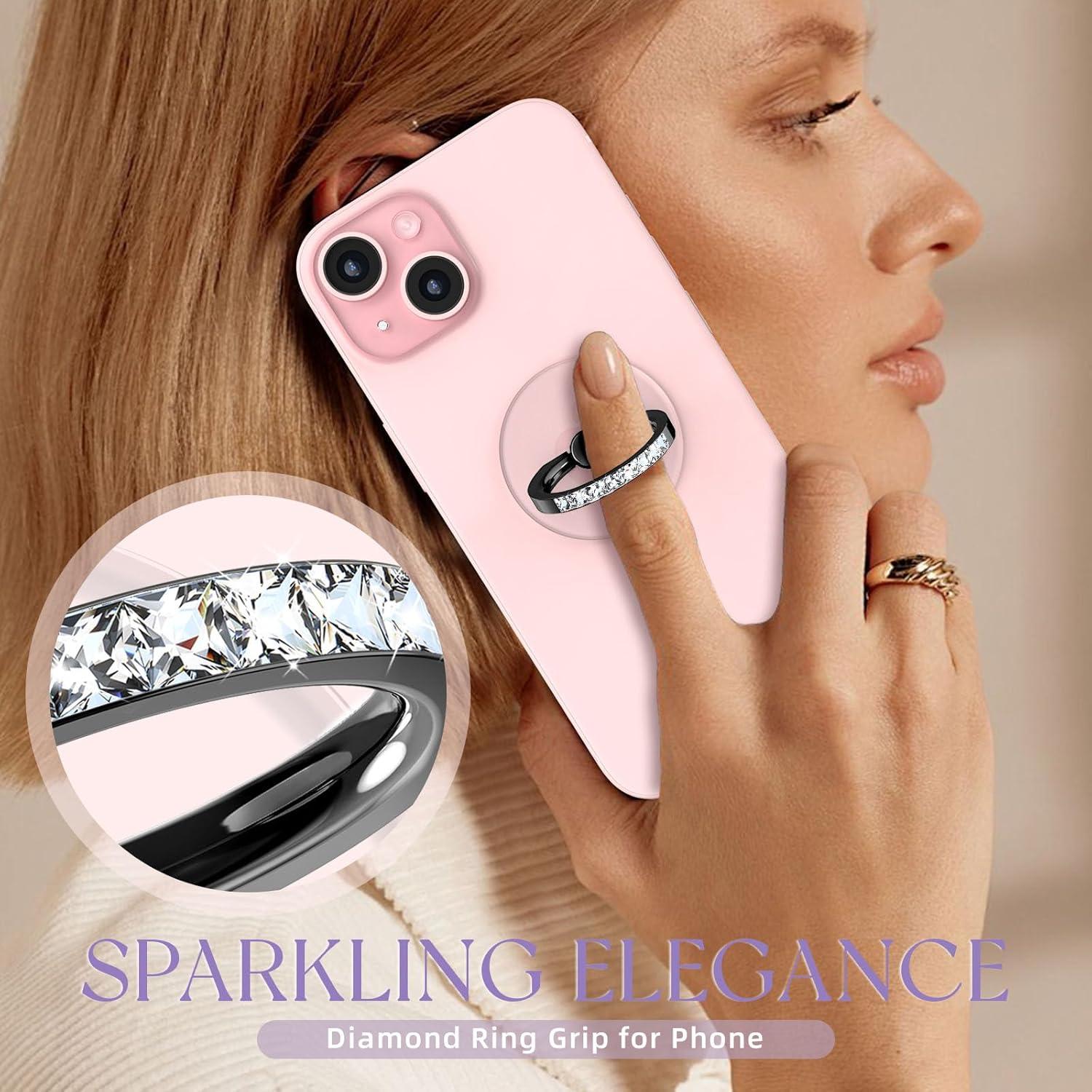 Soporte de Anillo para Teléfono Jsoerpay 2 Pcs Transparente