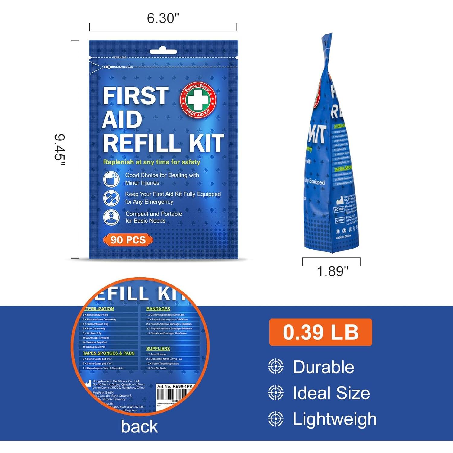 Kit de Primeros Auxilios SuccorWare 90 Piezas Portátil