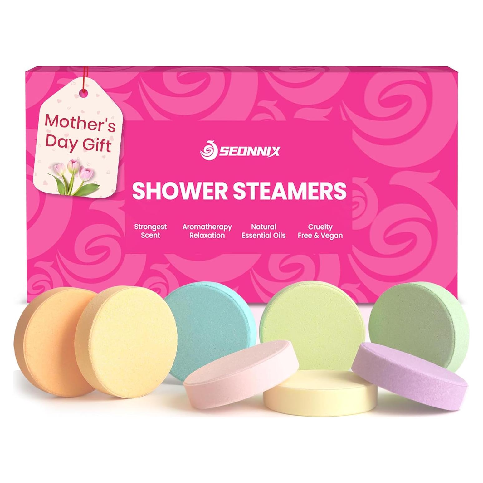 Bombas de Ducha Aromaterapia SEONNIX - Paquete de 8 Fragancias