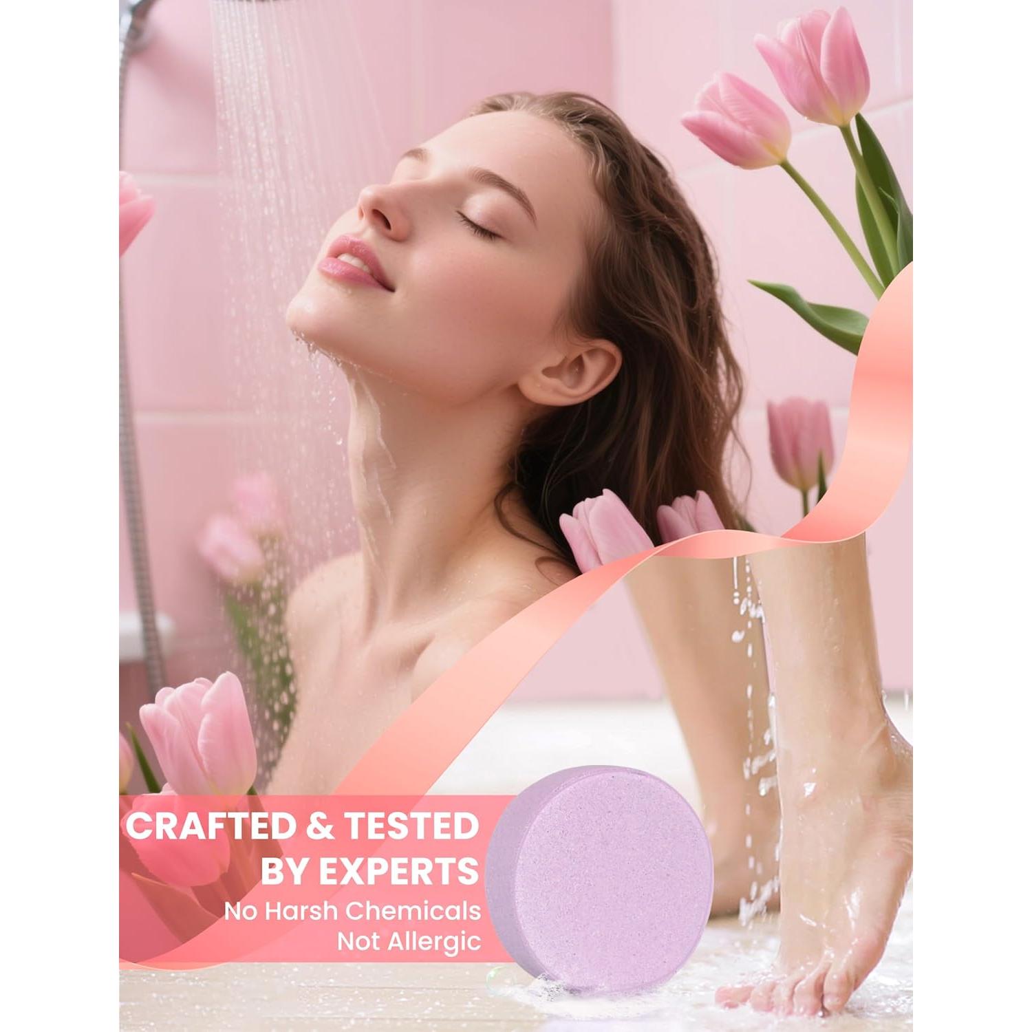 Bombas de Ducha Aromaterapia SEONNIX - Paquete de 8 Fragancias