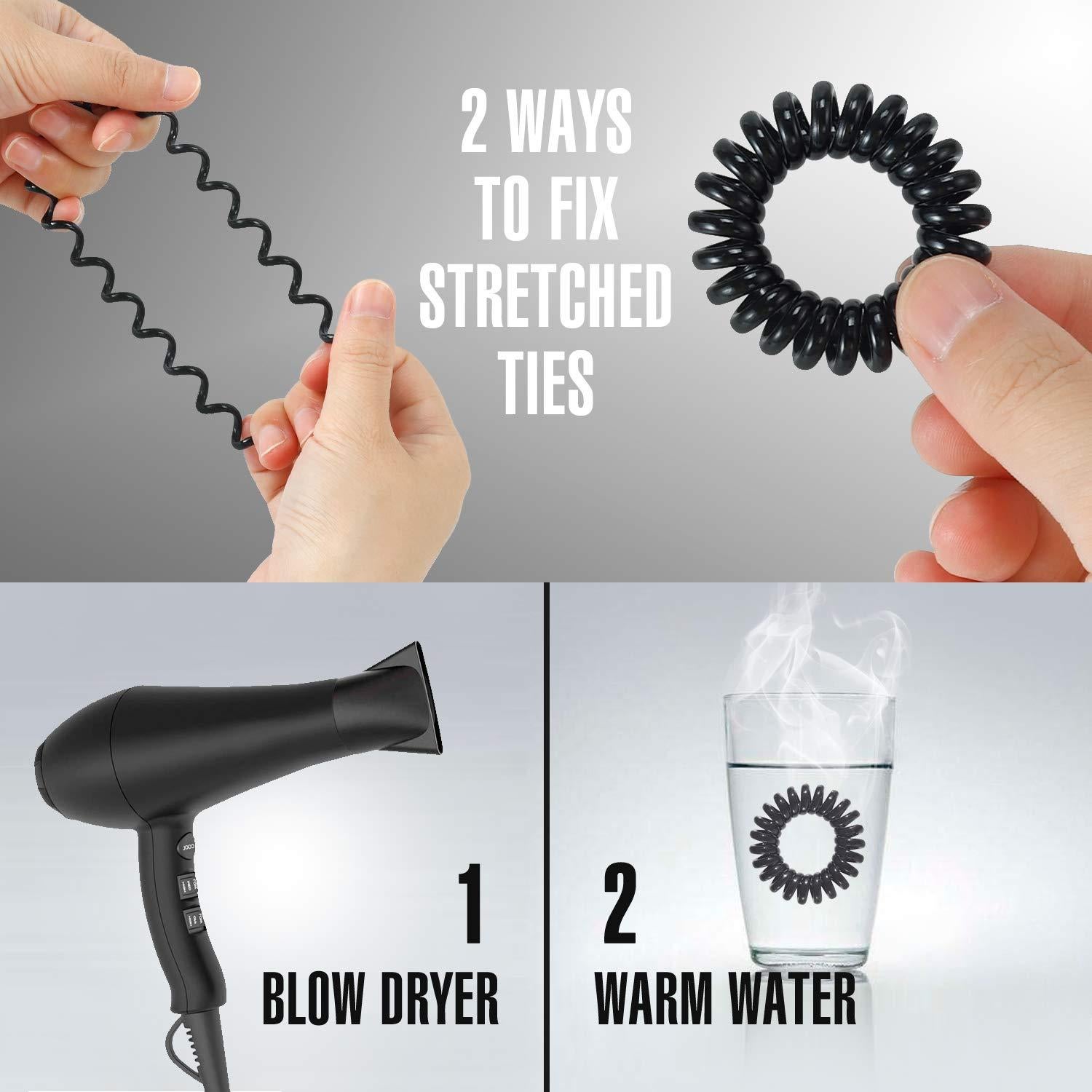 Espirales para el Cabello TailaiMei 30 Pcs Sin Marca de Pliegue