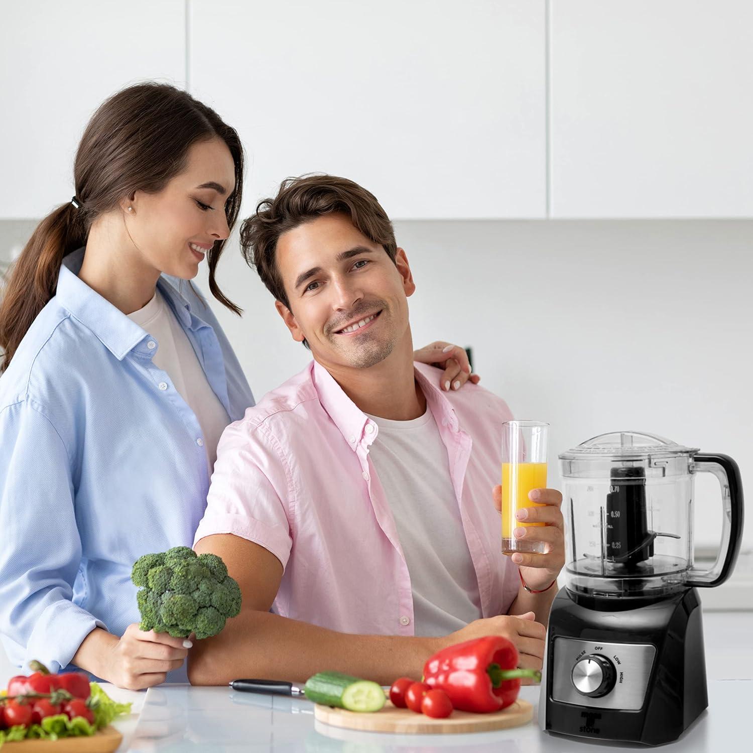 Procesador de Alimentos Mini Moss & Stone 3 Tazas 300W Negro