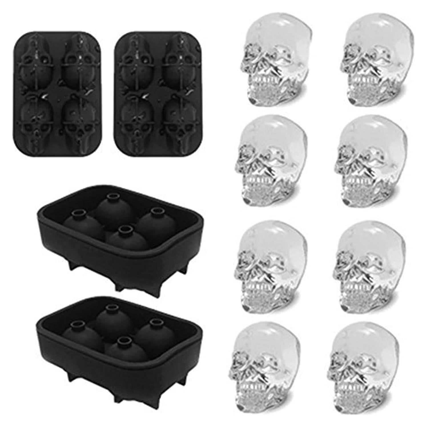 Molde de Hielo en Forma de Calavera CHIYAN - 2 Paquetes