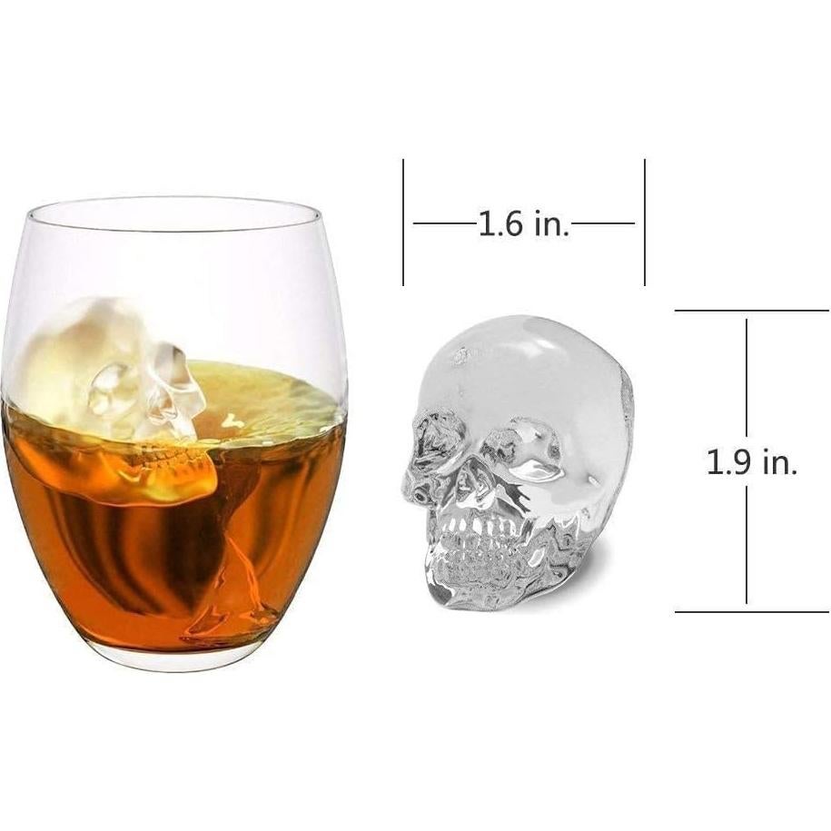 Molde de Hielo en Forma de Calavera CHIYAN - 2 Paquetes