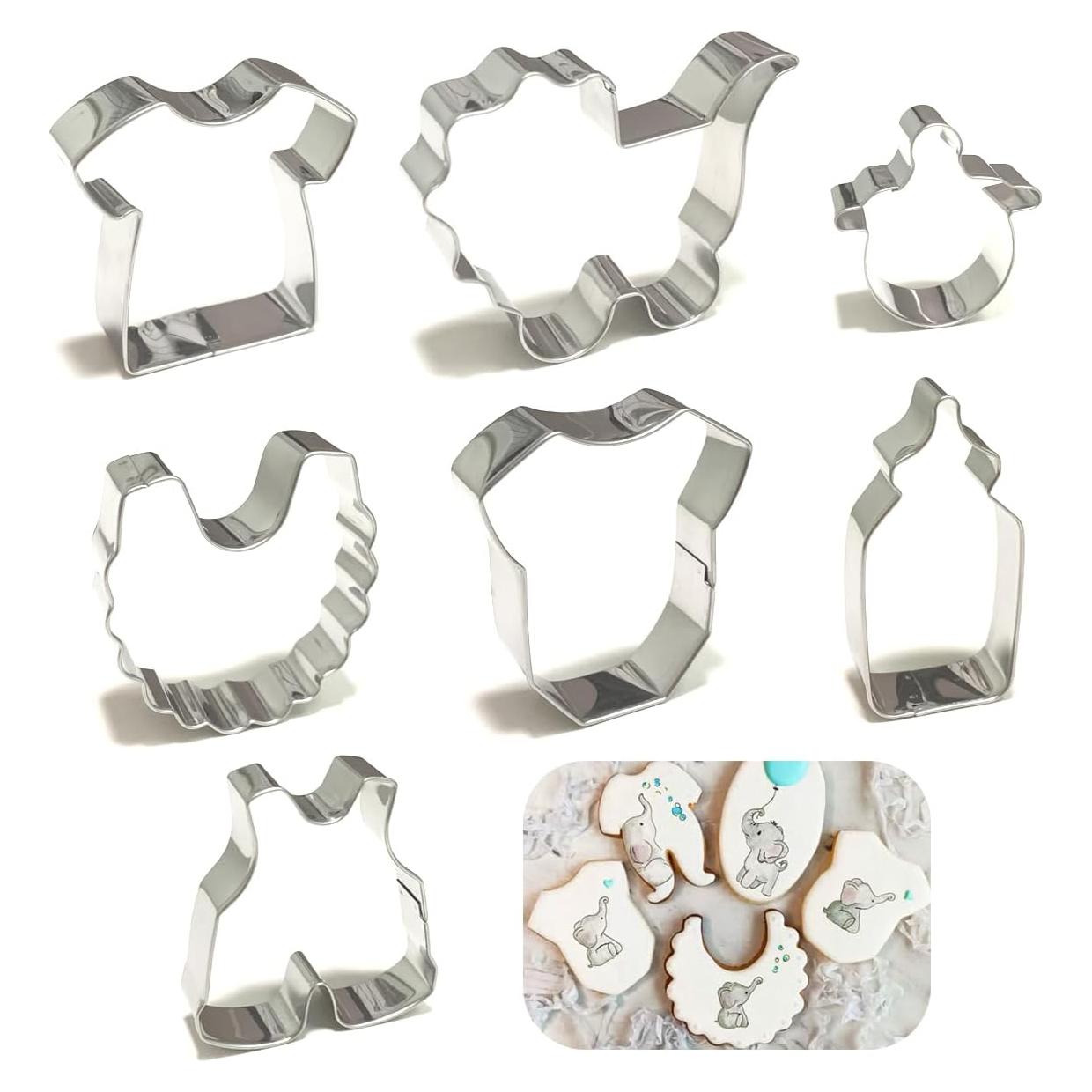 Juego de Cortadores de Galletas Baby Shower Kanehosi 7 Piezas