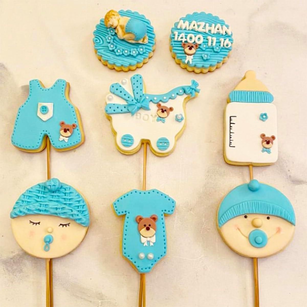 Juego de Cortadores de Galletas Baby Shower Kanehosi 7 Piezas