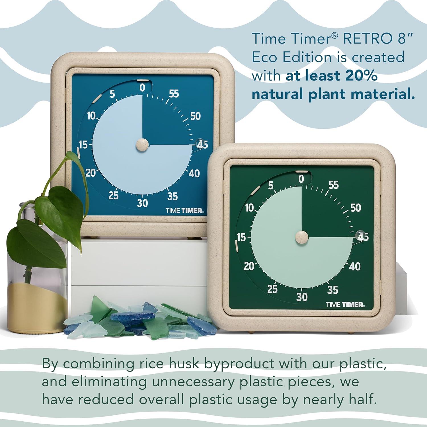 Temporizador Visual Time Timer Retro 20.32 cm Eco Azul