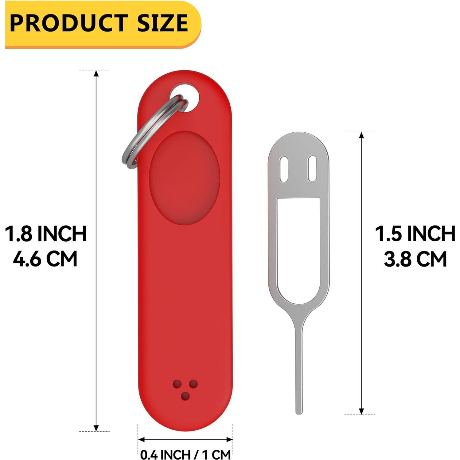 6 Piezas Herramienta Extracción Tarjeta SIM CITYWAY - Rojo y Negro